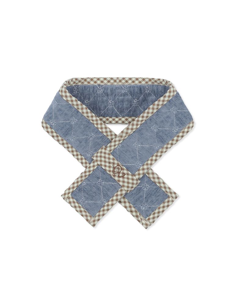 WXAC045 모코모리 퀼팅 목도리 (BLUE)