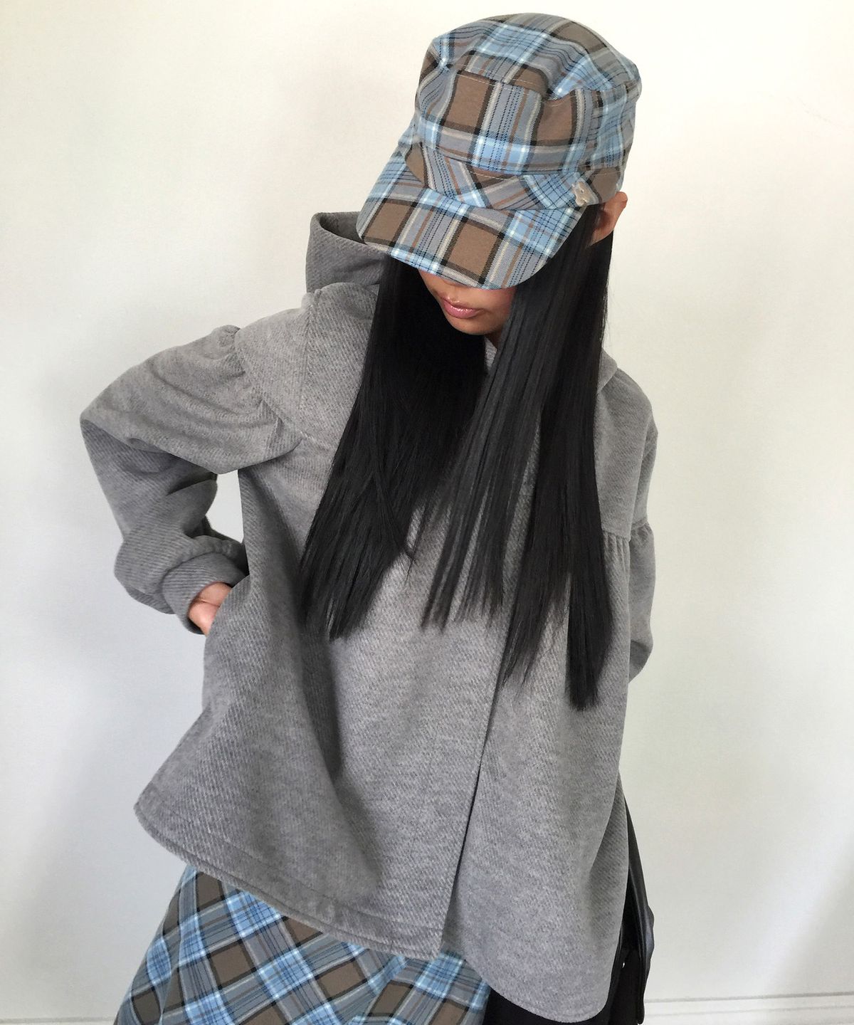 인오도르(INODORE) DORE CHECK CAP _ BLUE