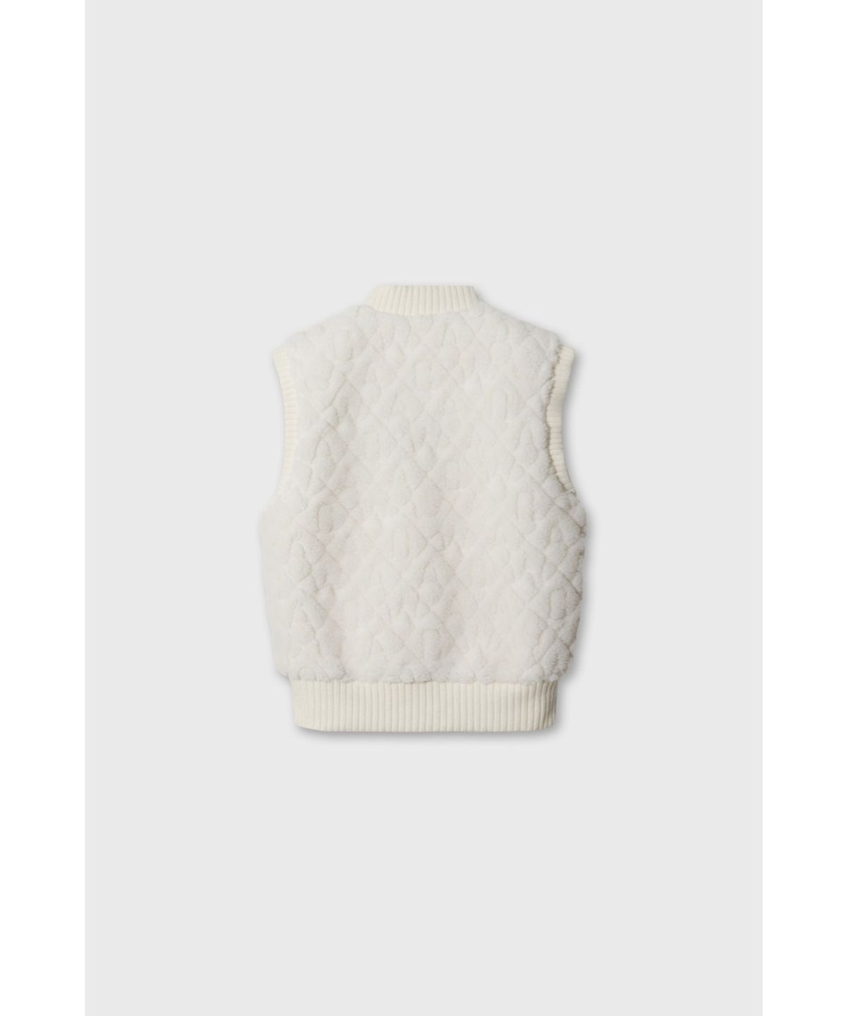 왁(WAAC) Women Jacquard vest WWVAW26804IVX