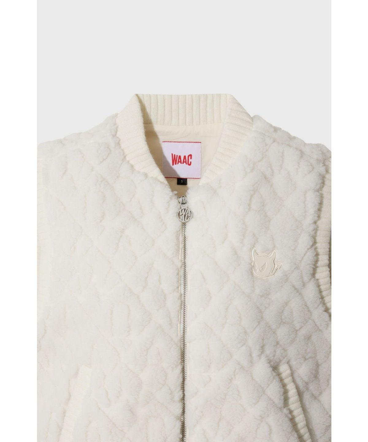 왁(WAAC) Women Jacquard vest WWVAW26804IVX