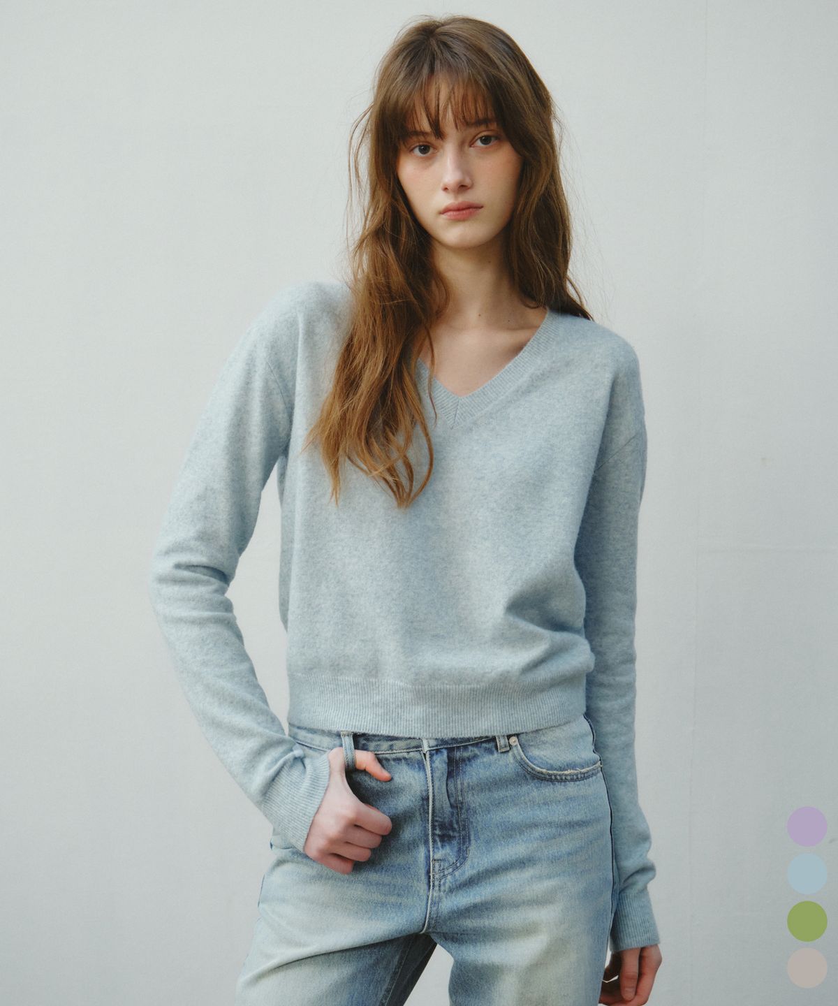 씨타(CITTA) Every Day Soft Vneck Knit_CTK260(4color)
