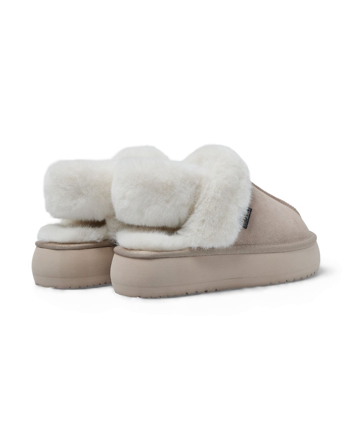 락피쉬웨더웨어(ROCKFISH WEATHERWEAR) CLOUDY PLATFORM FUR SLINGBACKS - PINK