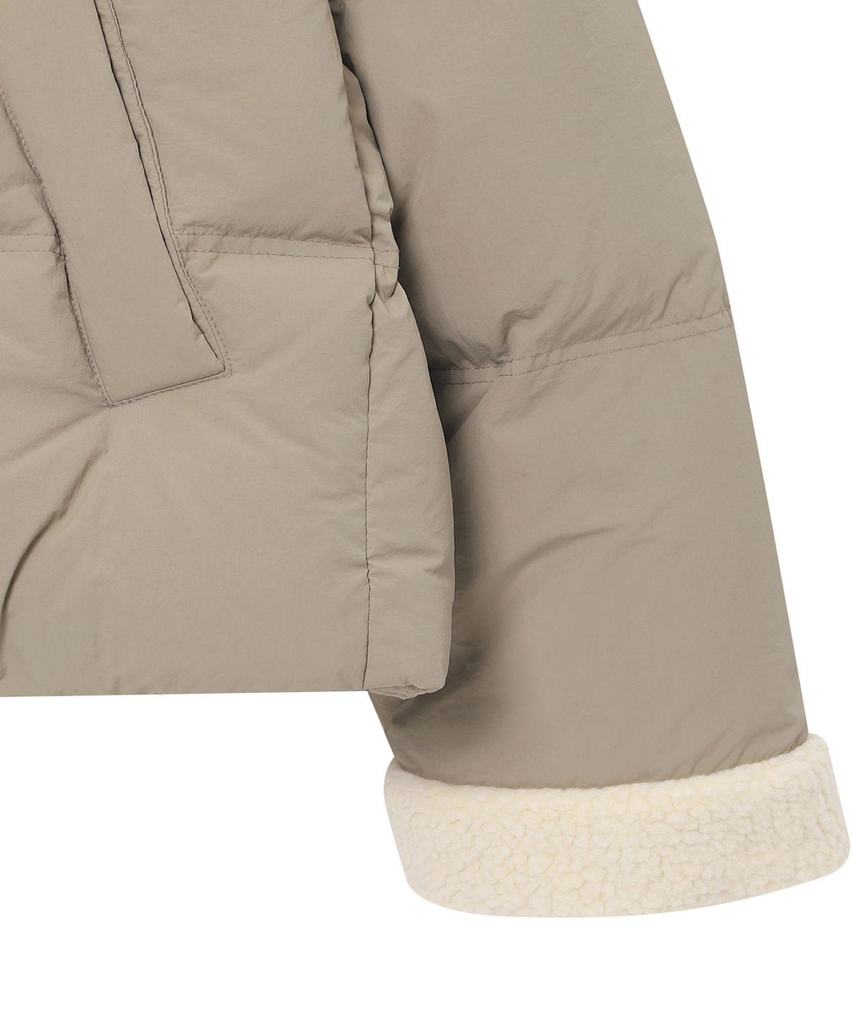 슈퍼드라이(SUPERDRY) 우먼스 무트 푸퍼 다크 베이지 SDFJDFQ03DBE