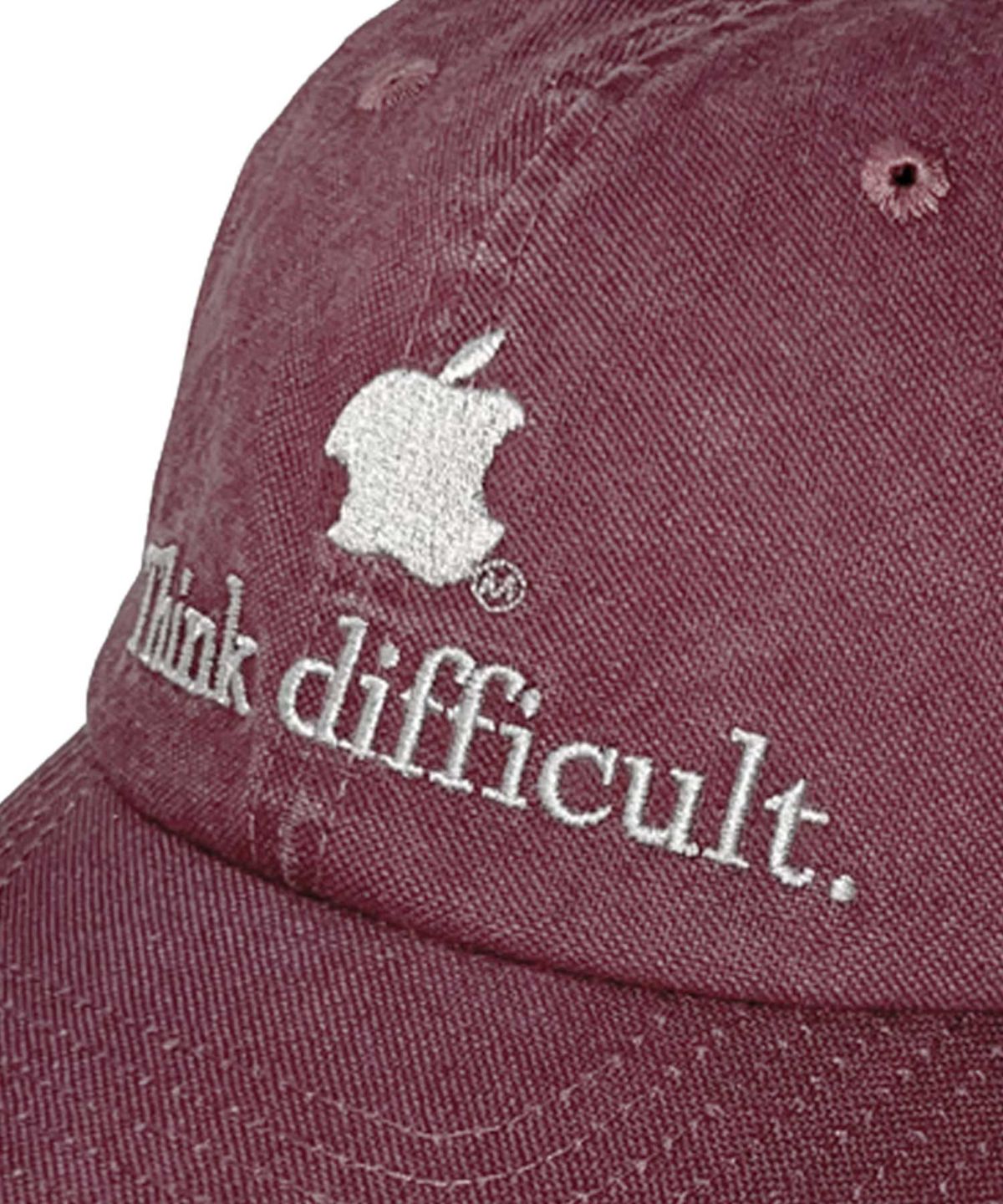 마스컴퍼니(MASCOMPANY) Think difficult Cap - Burgundy