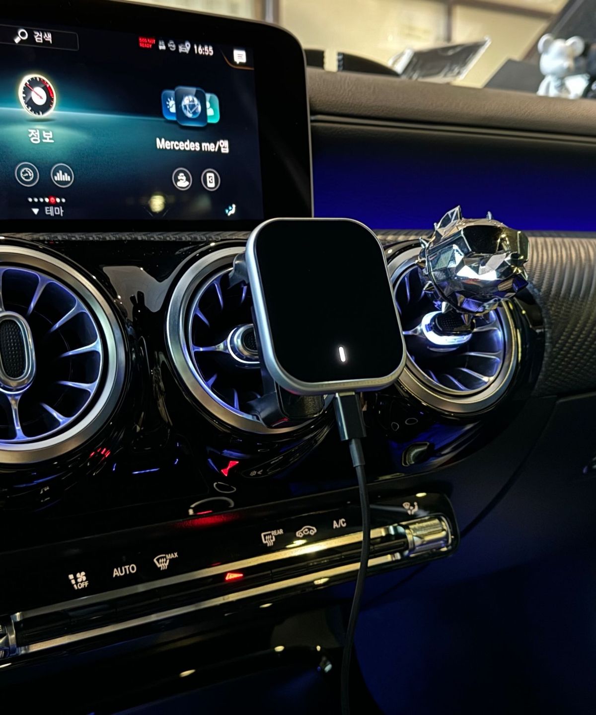 두들잇(DOODLEIT) 맥세이프 차량용 거치대 충전기, 맥버스 싱글