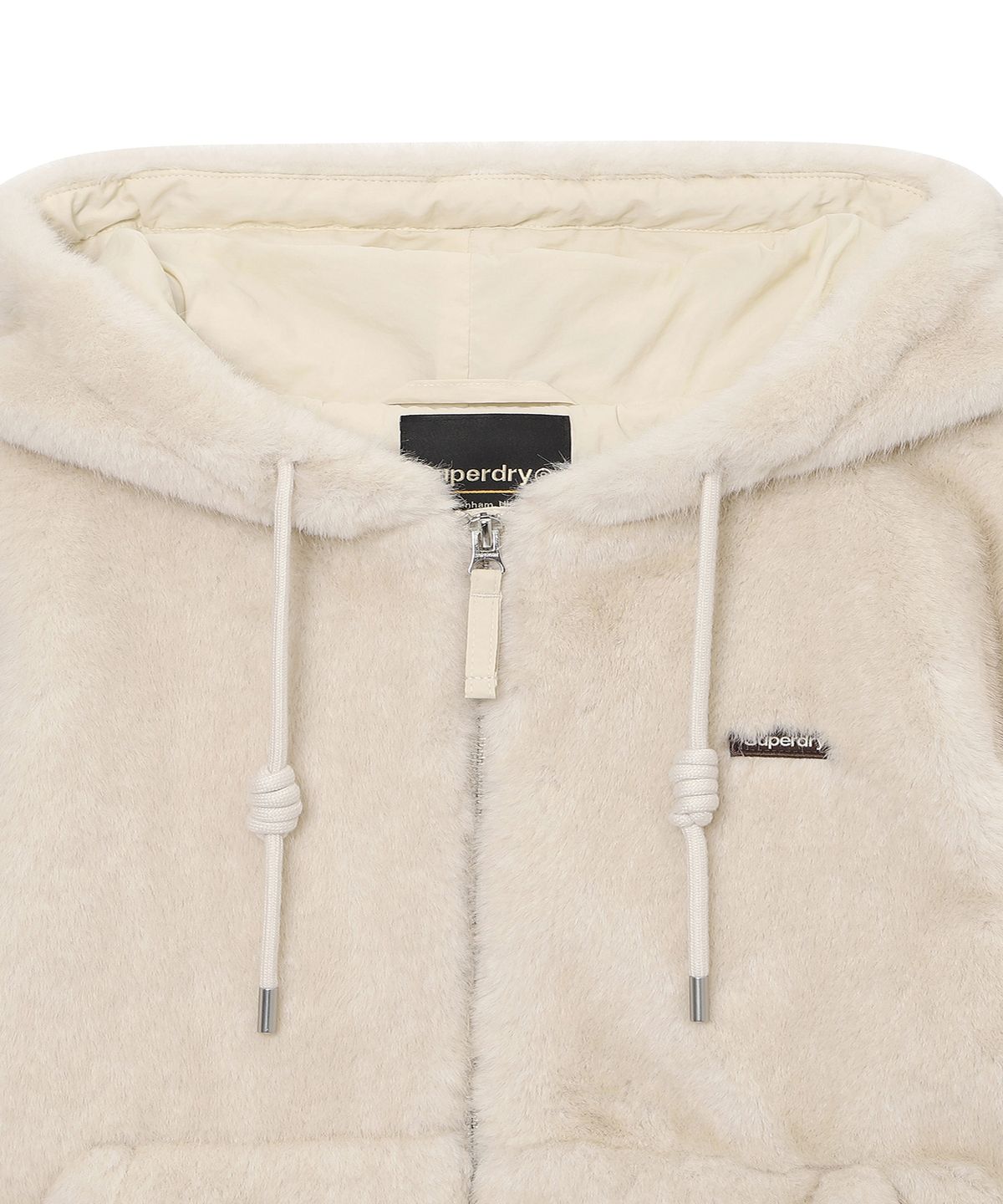 슈퍼드라이(SUPERDRY) 우먼스 퍼셀 자켓 크림 SDFJWFQ02CRM