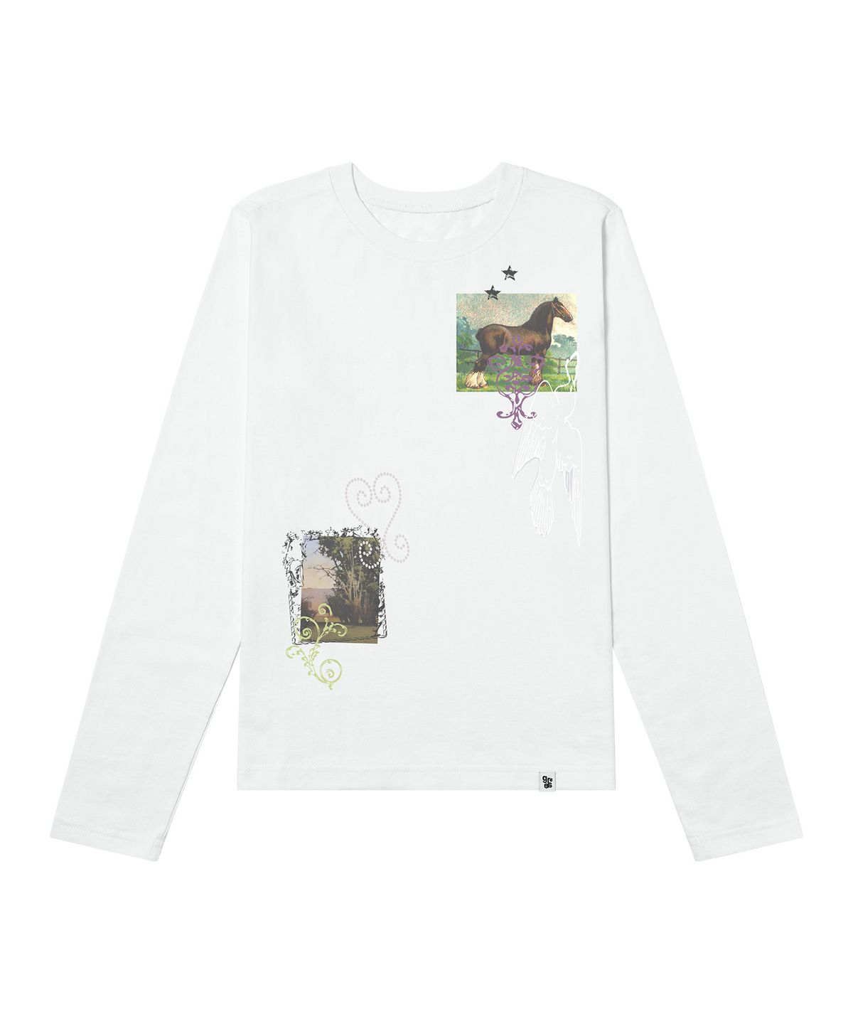 그레이버(GRAVER) [UNISEX]HOREY 롱슬리브 티셔츠_4color