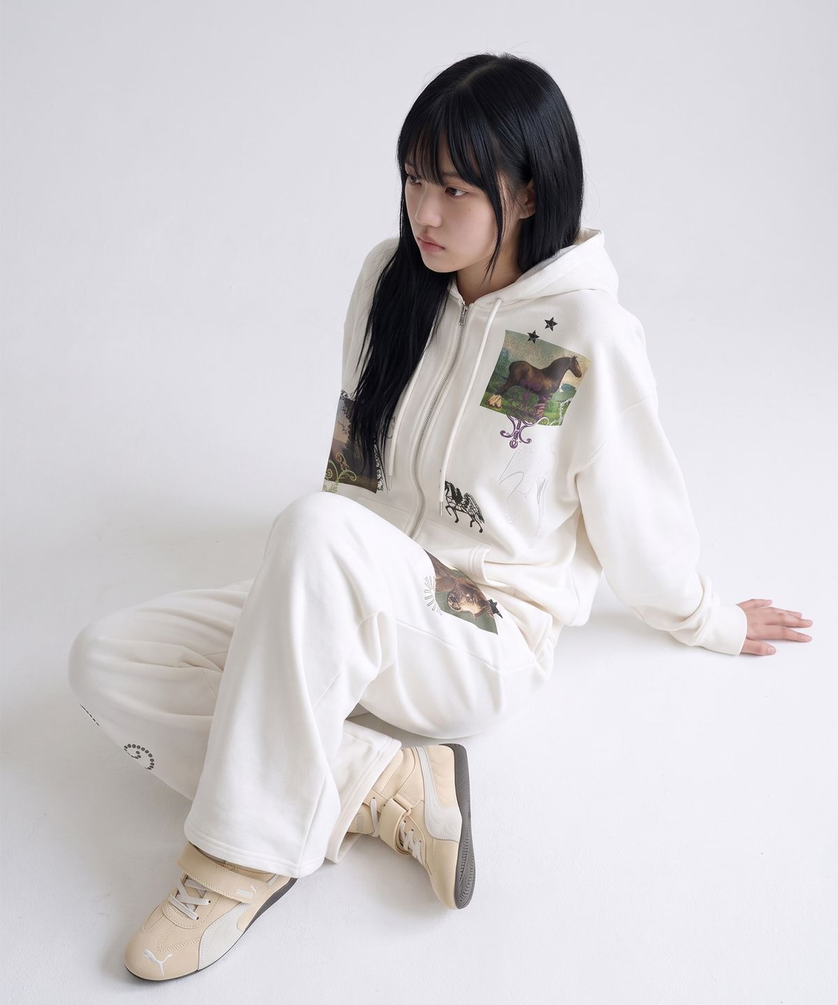 그레이버(GRAVER) [UNISEX]HOREY 트레이닝 와이드 팬츠_