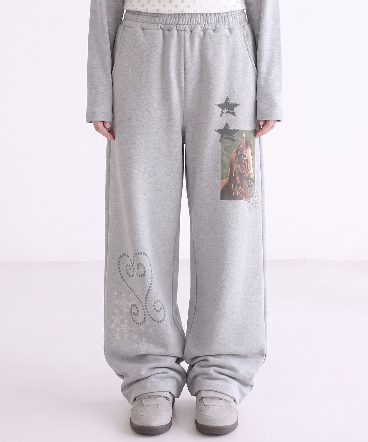 그레이버(GRAVER) [UNISEX]HOREY 트레이닝 와이드 팬츠_