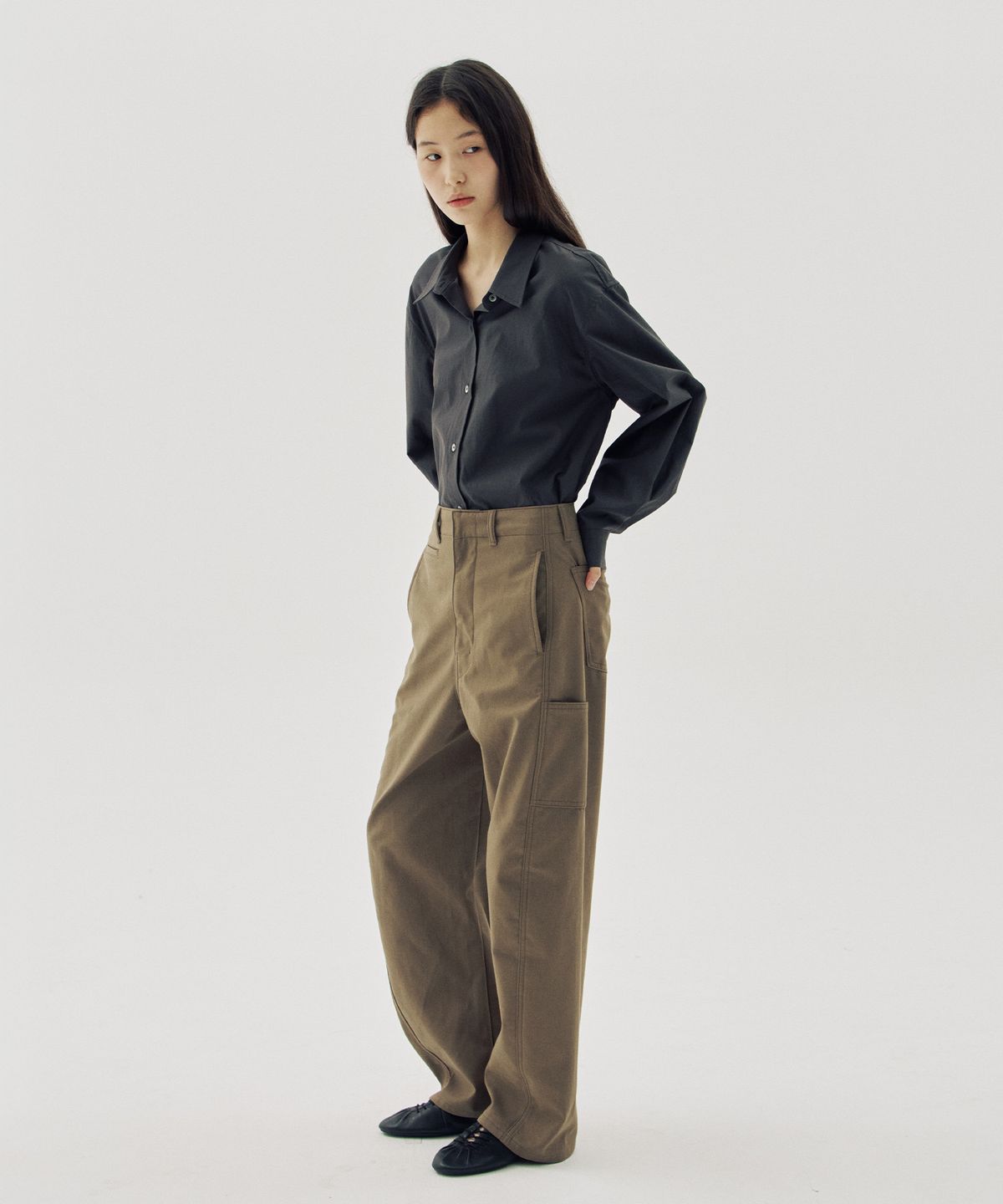 해브 앤 해브(HAVE8HAVE) Lyon Curved Pants_2 Color