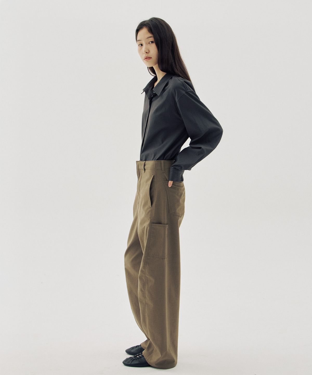 해브 앤 해브(HAVE8HAVE) Lyon Curved Pants_2 Color