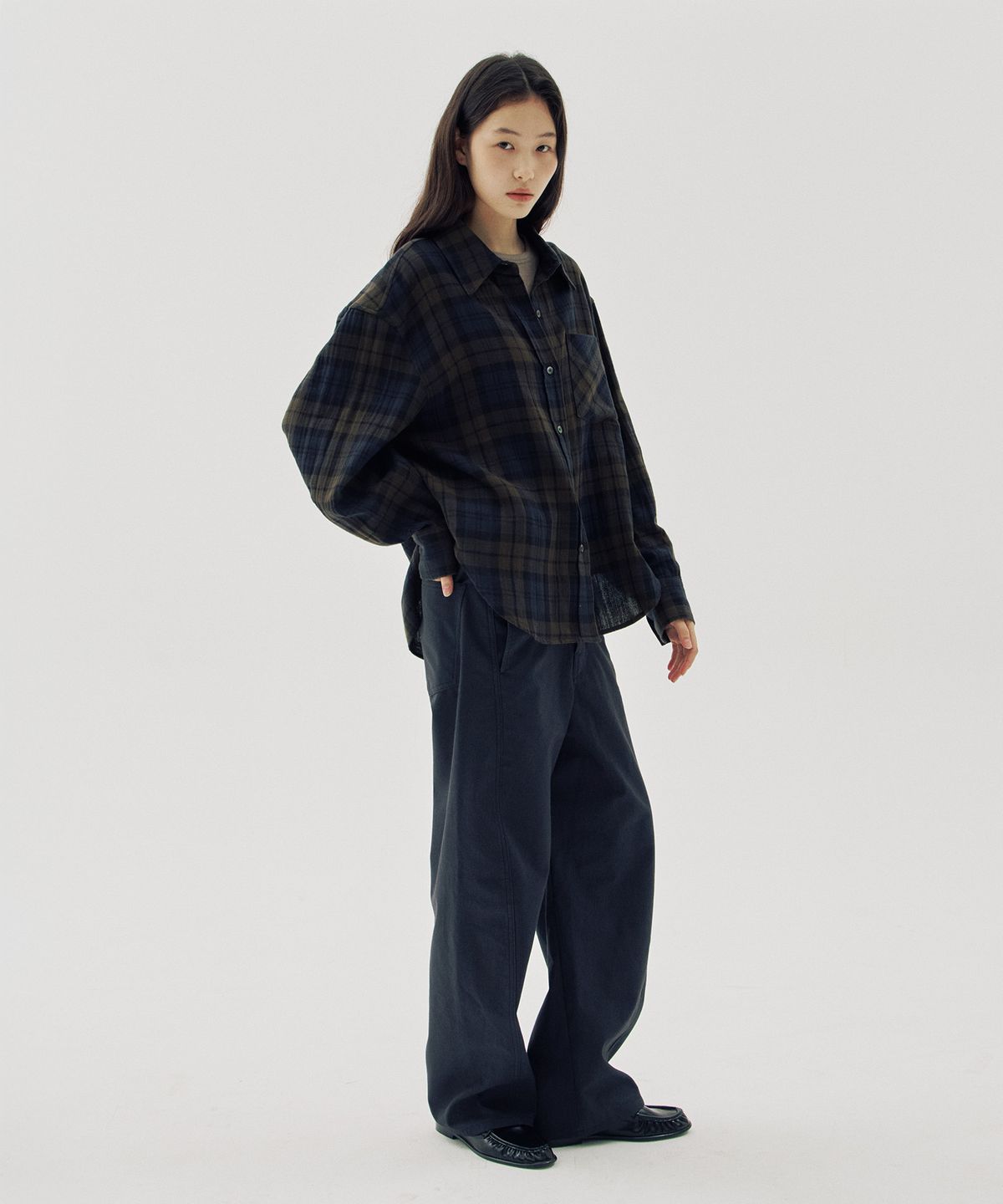 해브 앤 해브(HAVE8HAVE) Lyon Curved Pants_2 Color