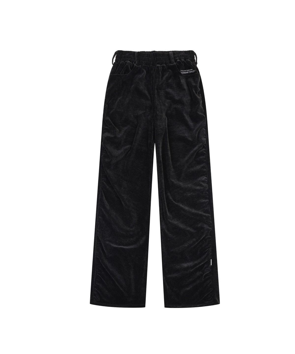 오디너리 홀리데이(ORDINARY HOLIDAY) VELOUR WIDE SWEAT PANTS [BLACK]