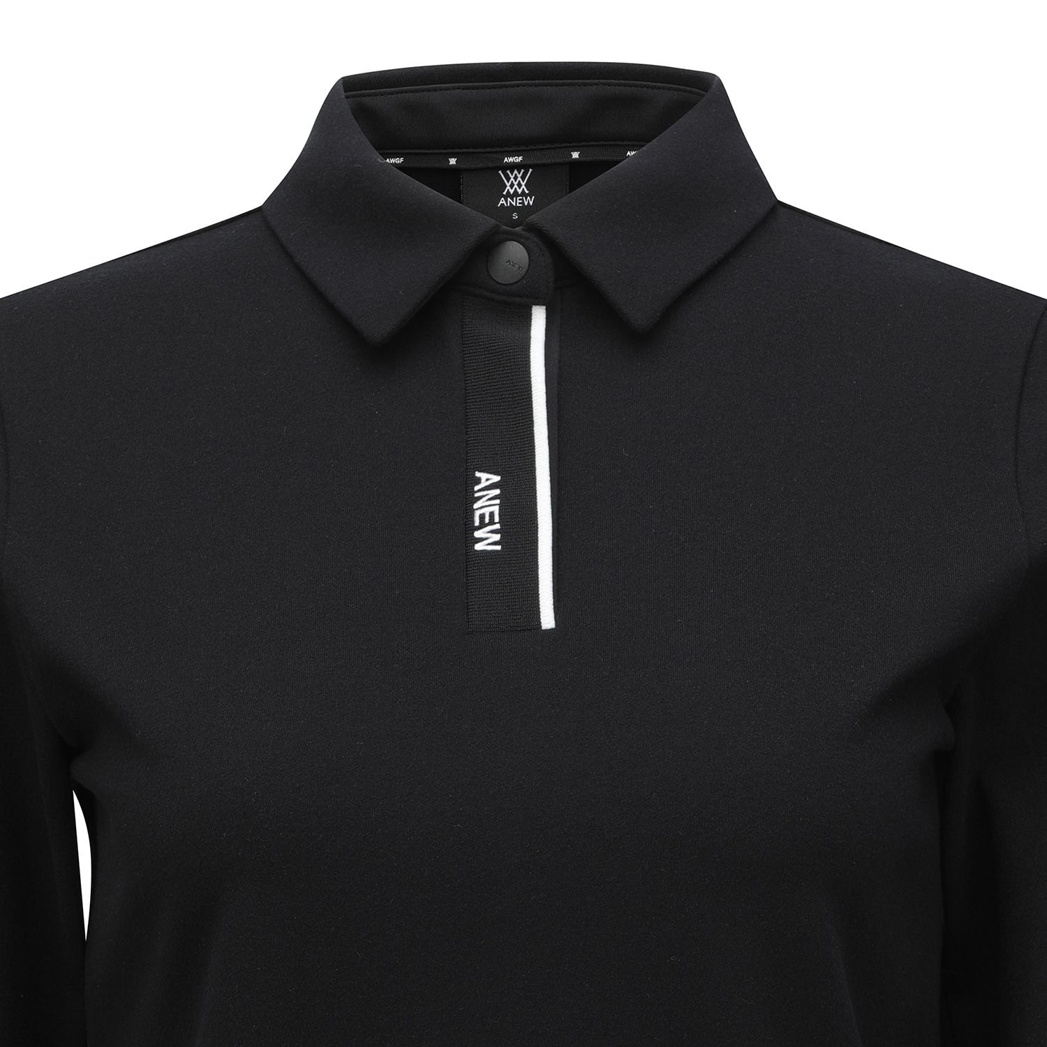 어뉴골프(ANEW GOLF) WOMEN WI BRUSHED FLEECE LONG T-SHIRT _BK