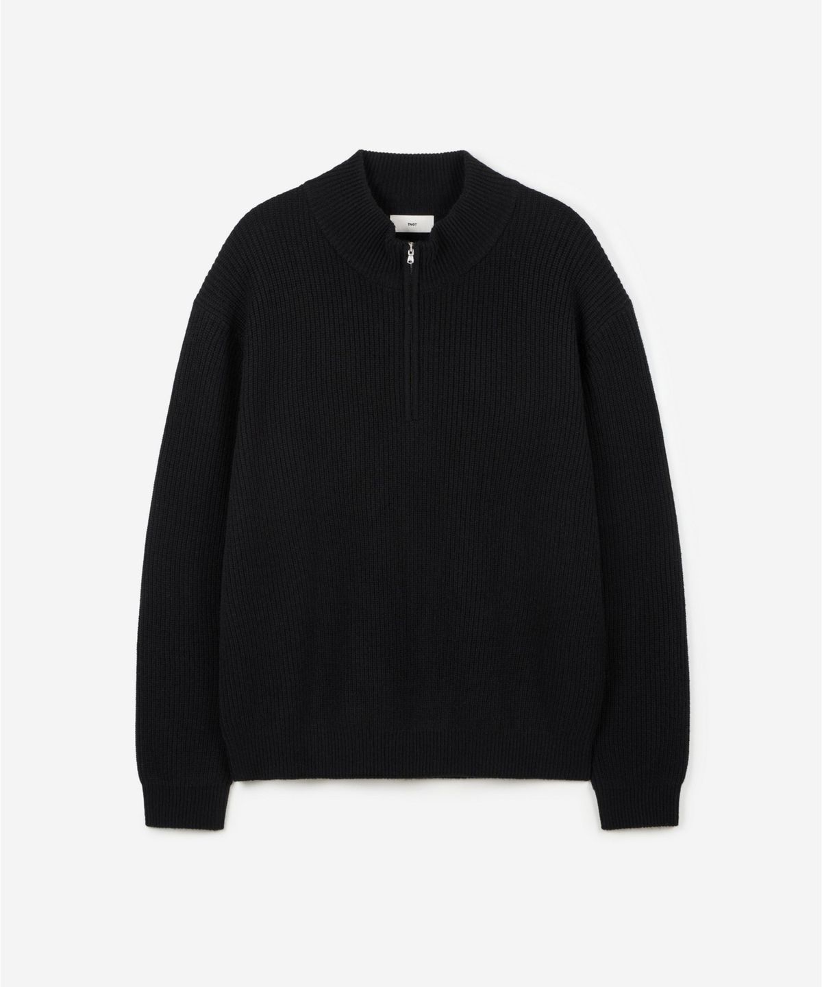 티엔지티(TNGT) Cashmere Blended Half-Zip Knit Top (Black) TNSW6F109BK