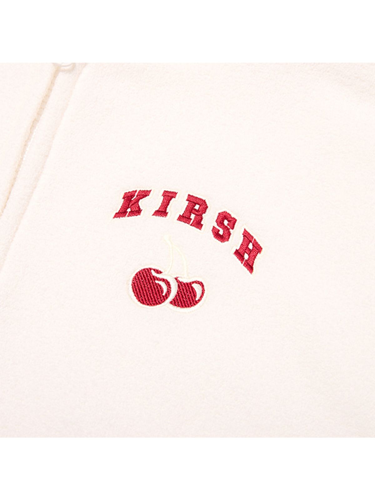 키르시(KIRSH) 테리 크롭 후드 집업 [아이보리]