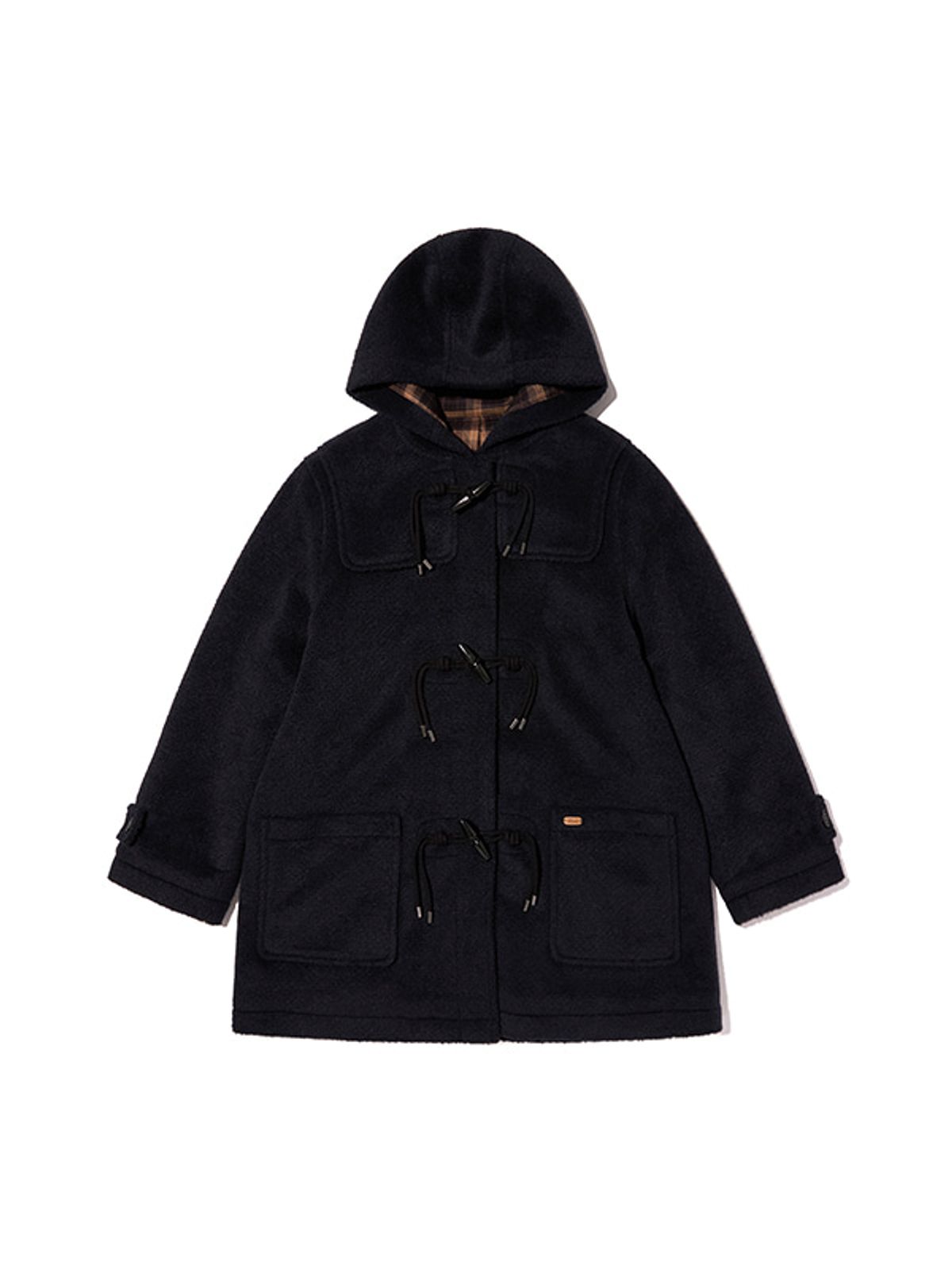 키르시(KIRSH) 후드 하프 더플 코트 [다크 네이비]