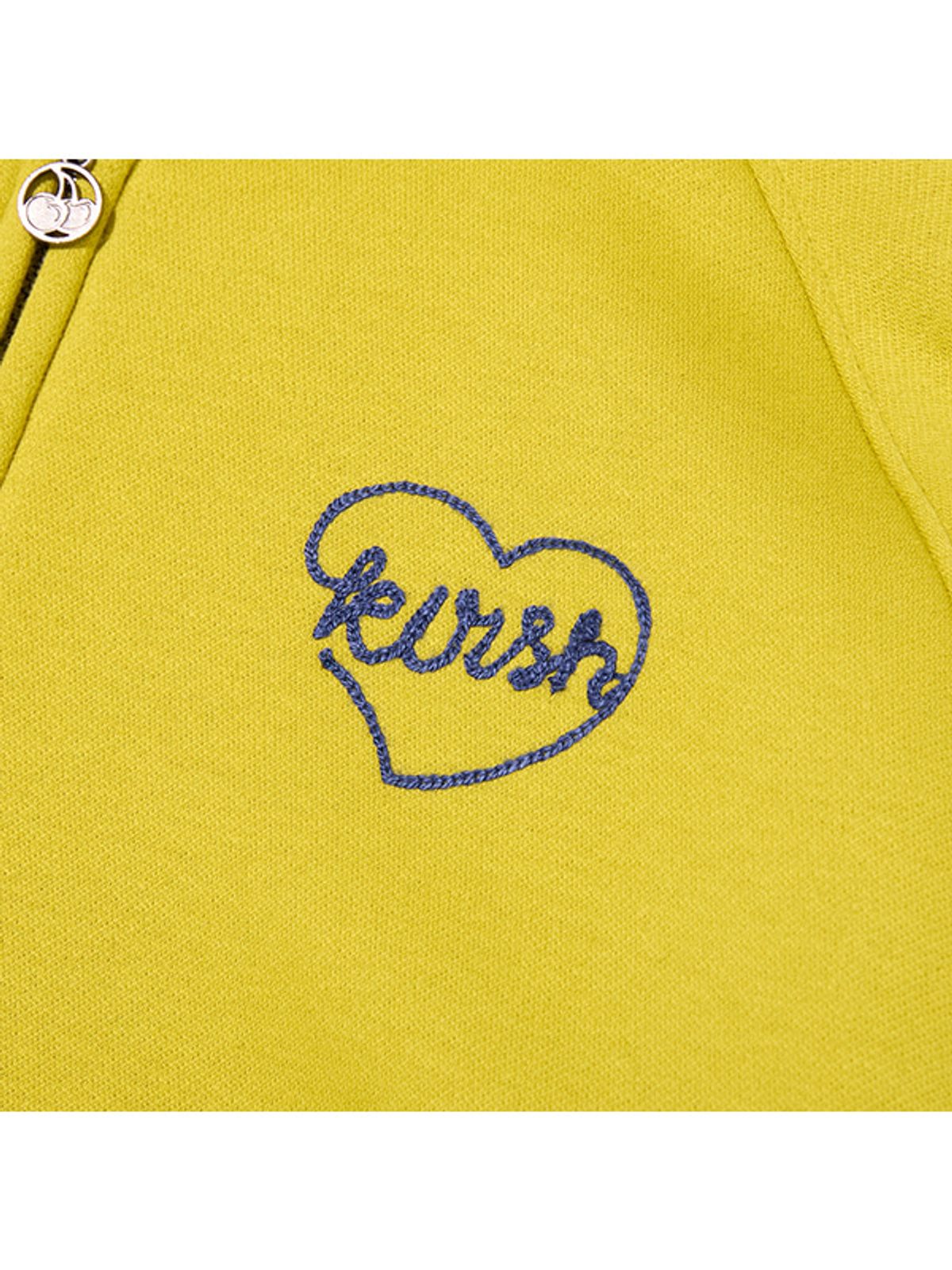 키르시(KIRSH) 보아퍼 라인 후드 집업 [라임]