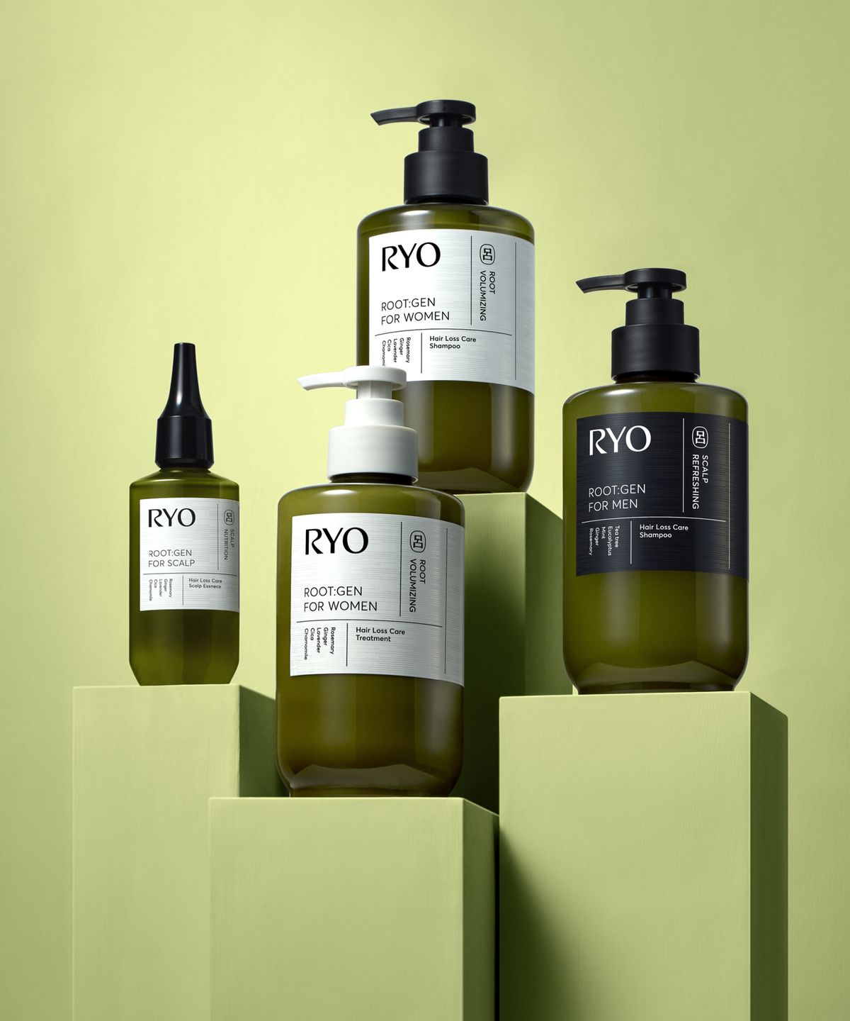 려(RYO) 루트젠 뿌리볼륨 탈모전문케어 샴푸/트리트먼트 515ml (옵션)