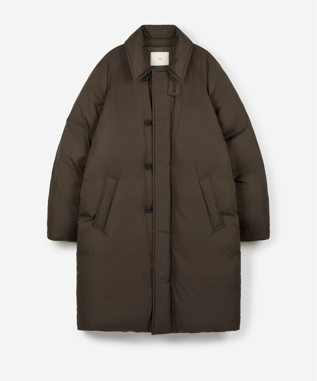 티엔지티(TNGT) European Goose Down Loop-Button Long Jacket (Brown) TNJU6F206W2