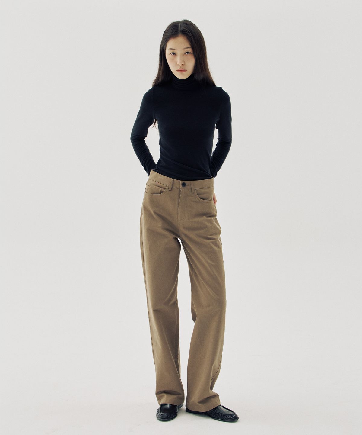 해브 앤 해브(HAVE8HAVE) Steady Mid-Rise Cotton Pants_2 Color
