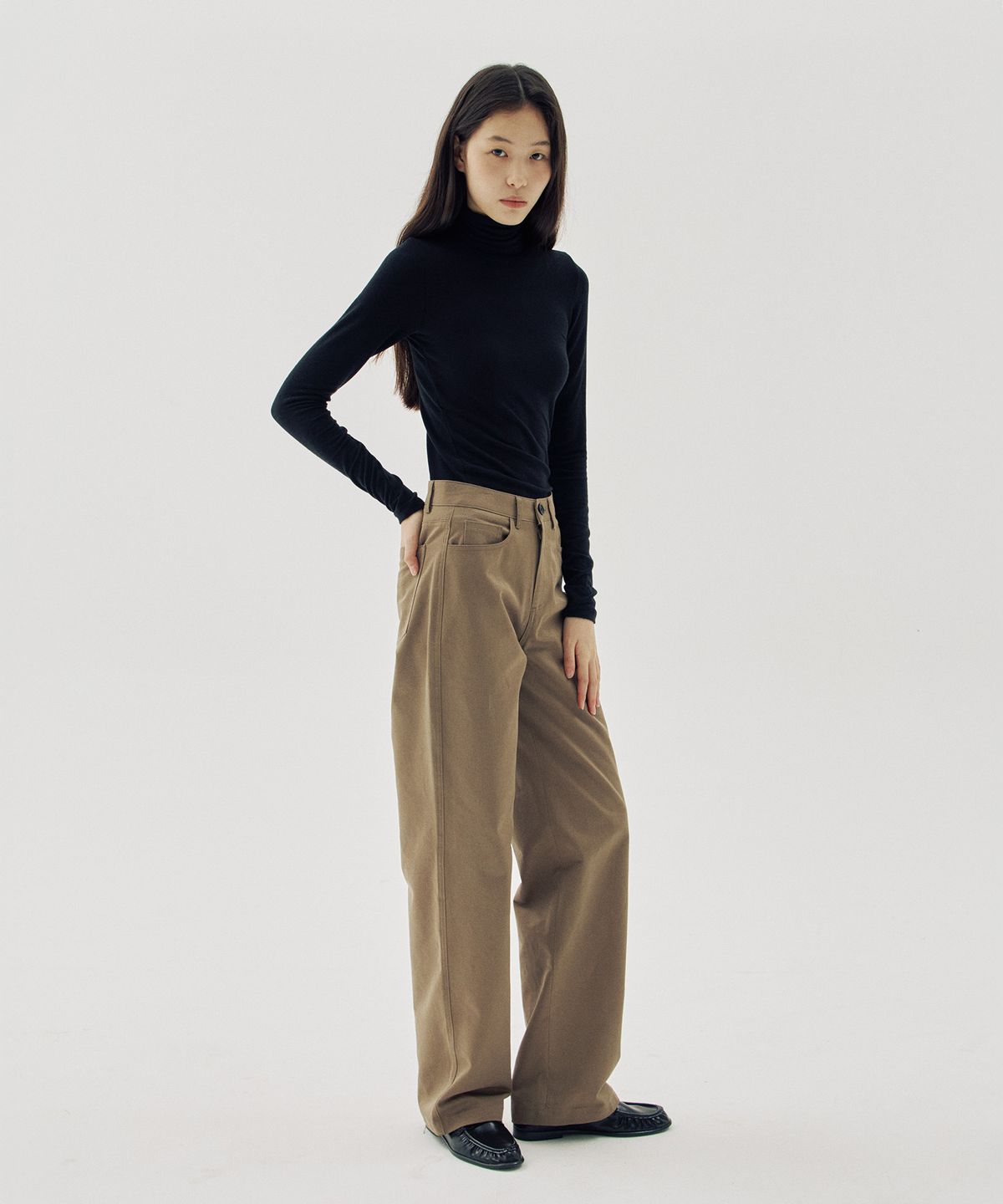 해브 앤 해브(HAVE8HAVE) Steady Mid-Rise Cotton Pants_2 Color