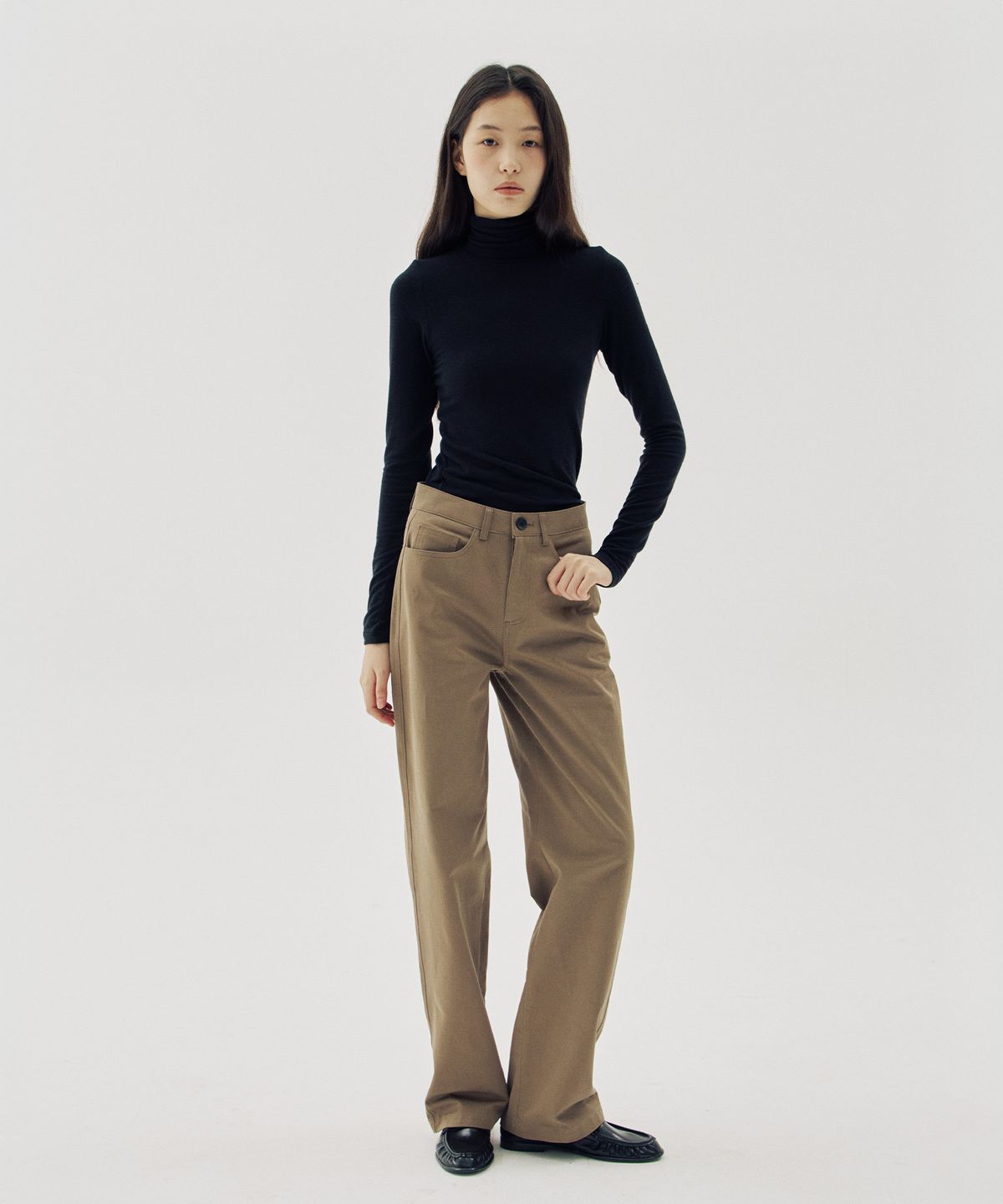 해브 앤 해브(HAVE8HAVE) Steady Mid-Rise Cotton Pants_2 Color