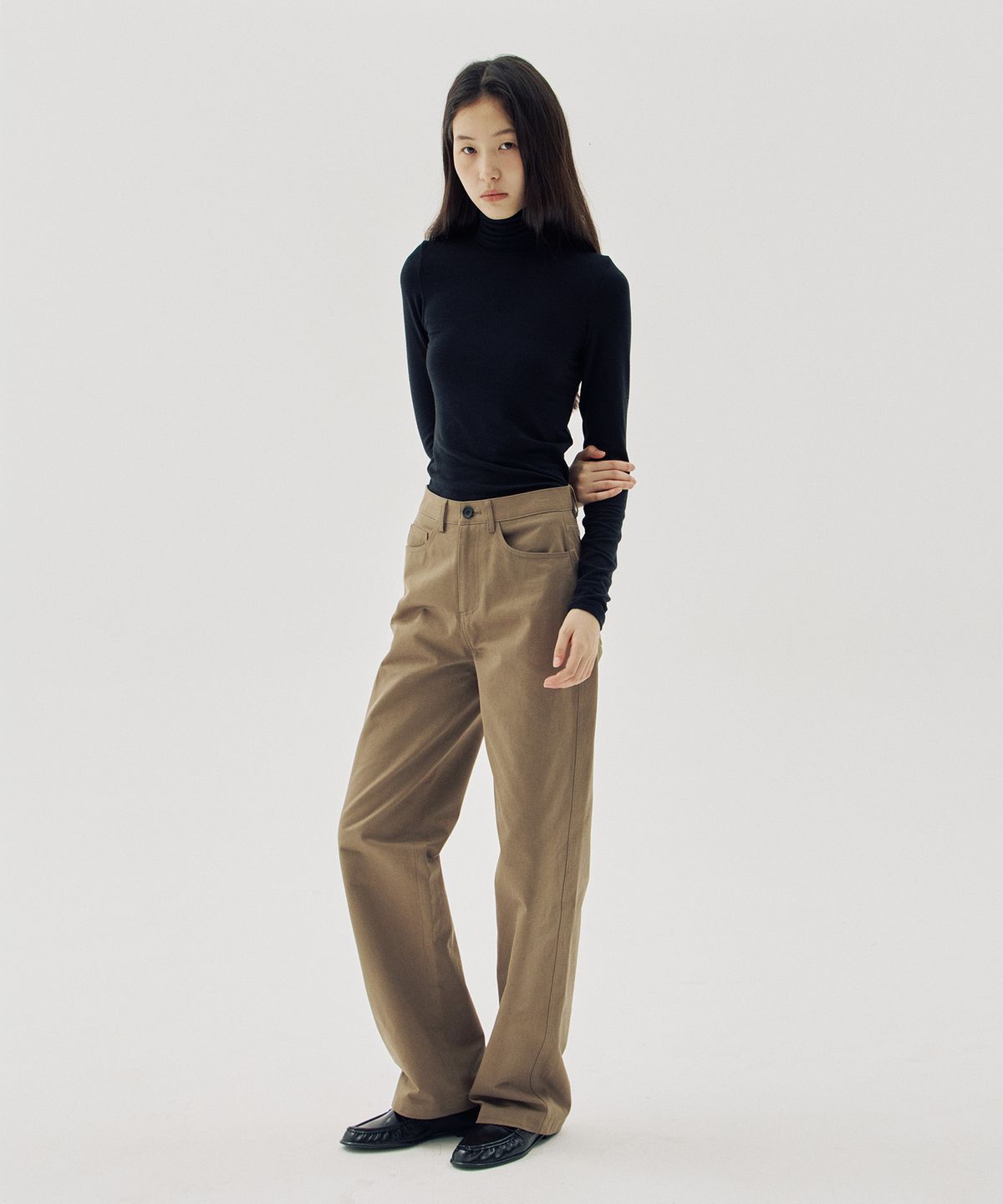 해브 앤 해브(HAVE8HAVE) Steady Mid-Rise Cotton Pants_2 Color
