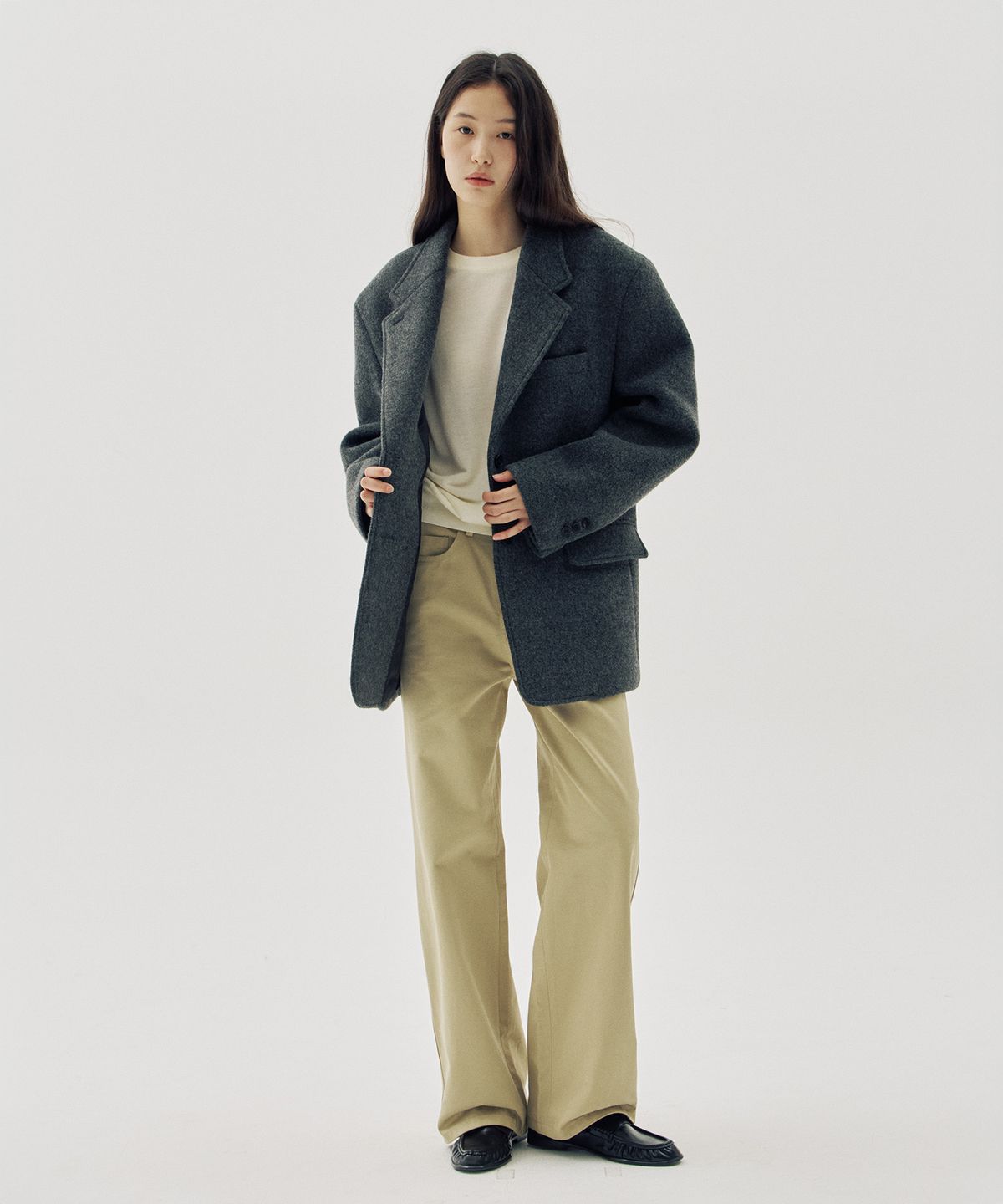 해브 앤 해브(HAVE8HAVE) Steady Mid-Rise Cotton Pants_2 Color