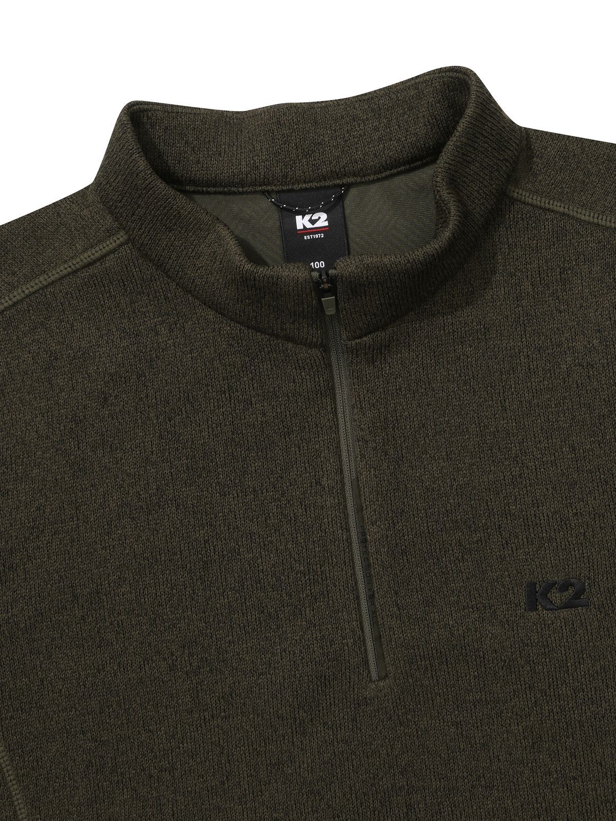 케이투(K2) FLYHIKE 테크 써멀 집업 티셔츠_OLIVE KHAKI_KMW26235HW