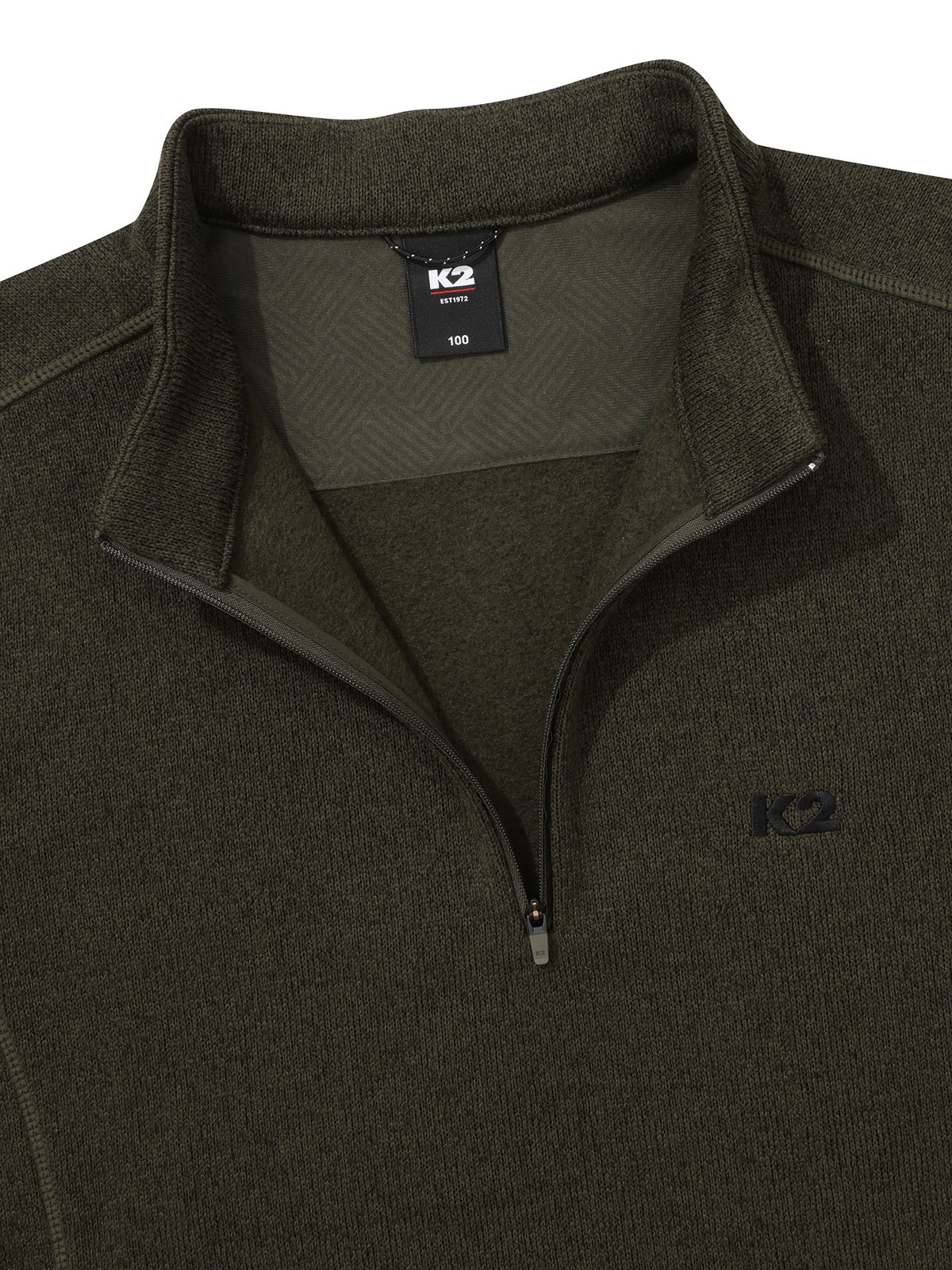 케이투(K2) FLYHIKE 테크 써멀 집업 티셔츠_OLIVE KHAKI_KMW26235HW