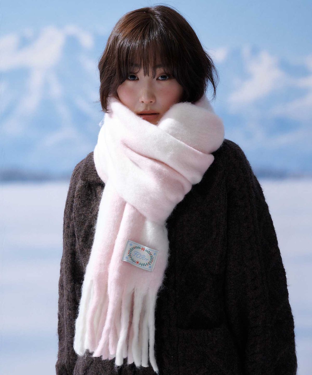 포른른(FORRR) Check Wool Muffler - 2Color