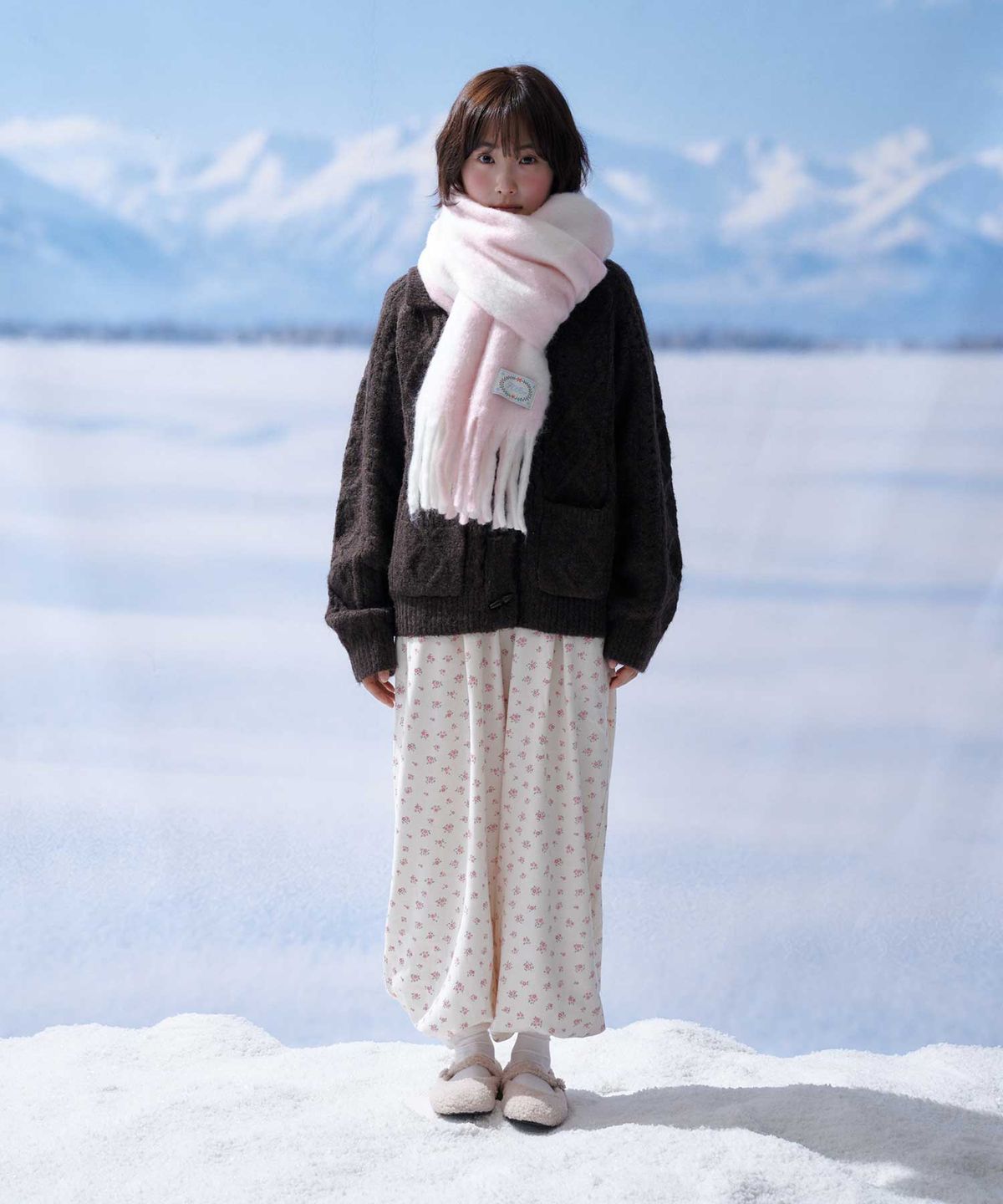 포른른(FORRR) Check Wool Muffler - 2Color