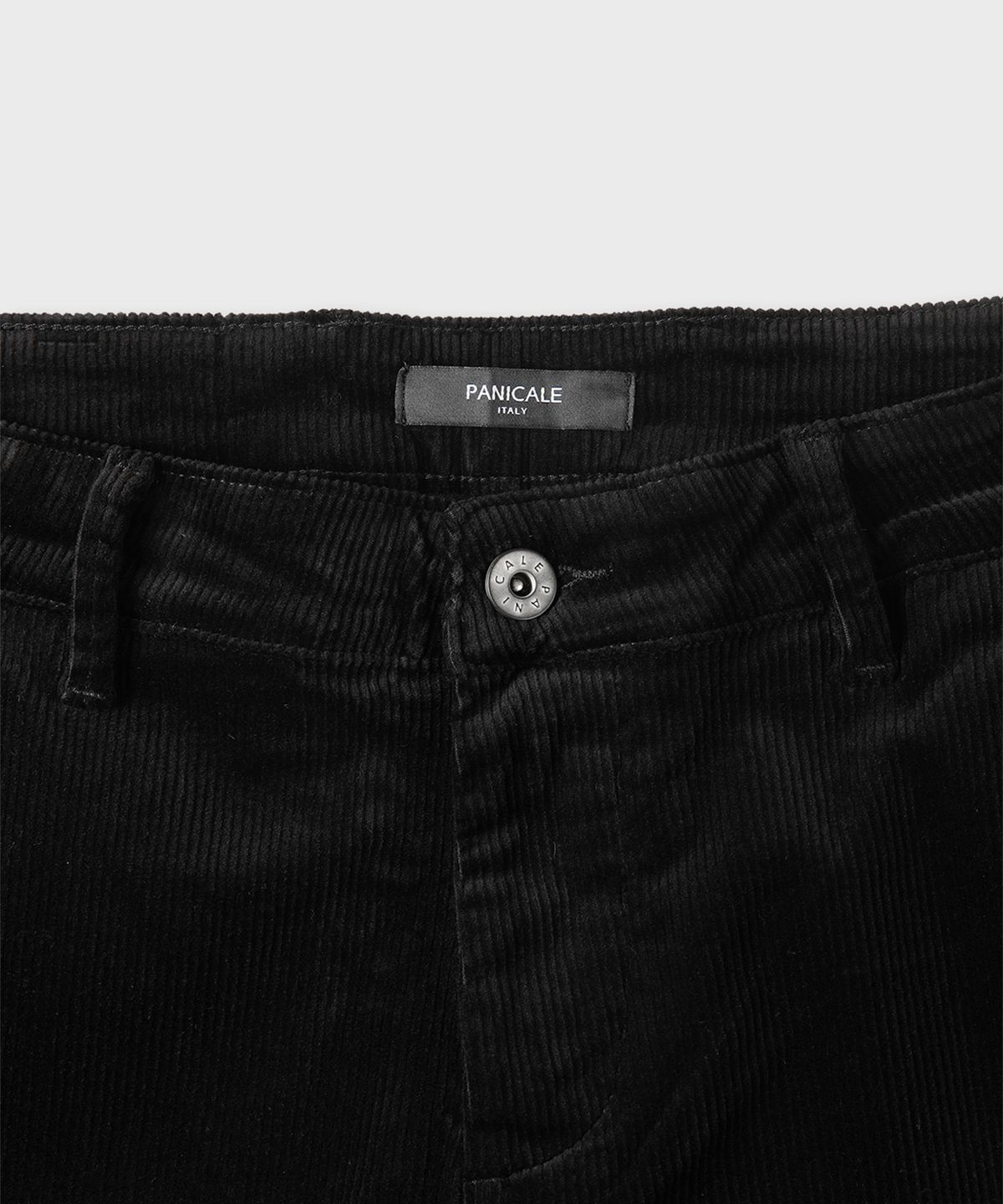 빠니깔레(PANICALE) 블랙 레귤러슬림핏 코듀로이 팬츠