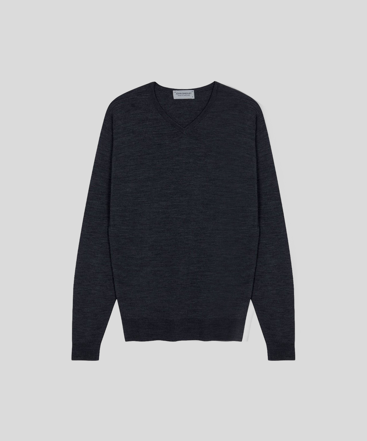 존 스메들리(JOHN SMEDLEY) SHIPTON Extra Fine Merino Wool Standard Fit High V-Neck Pullover Core 4 Colors
