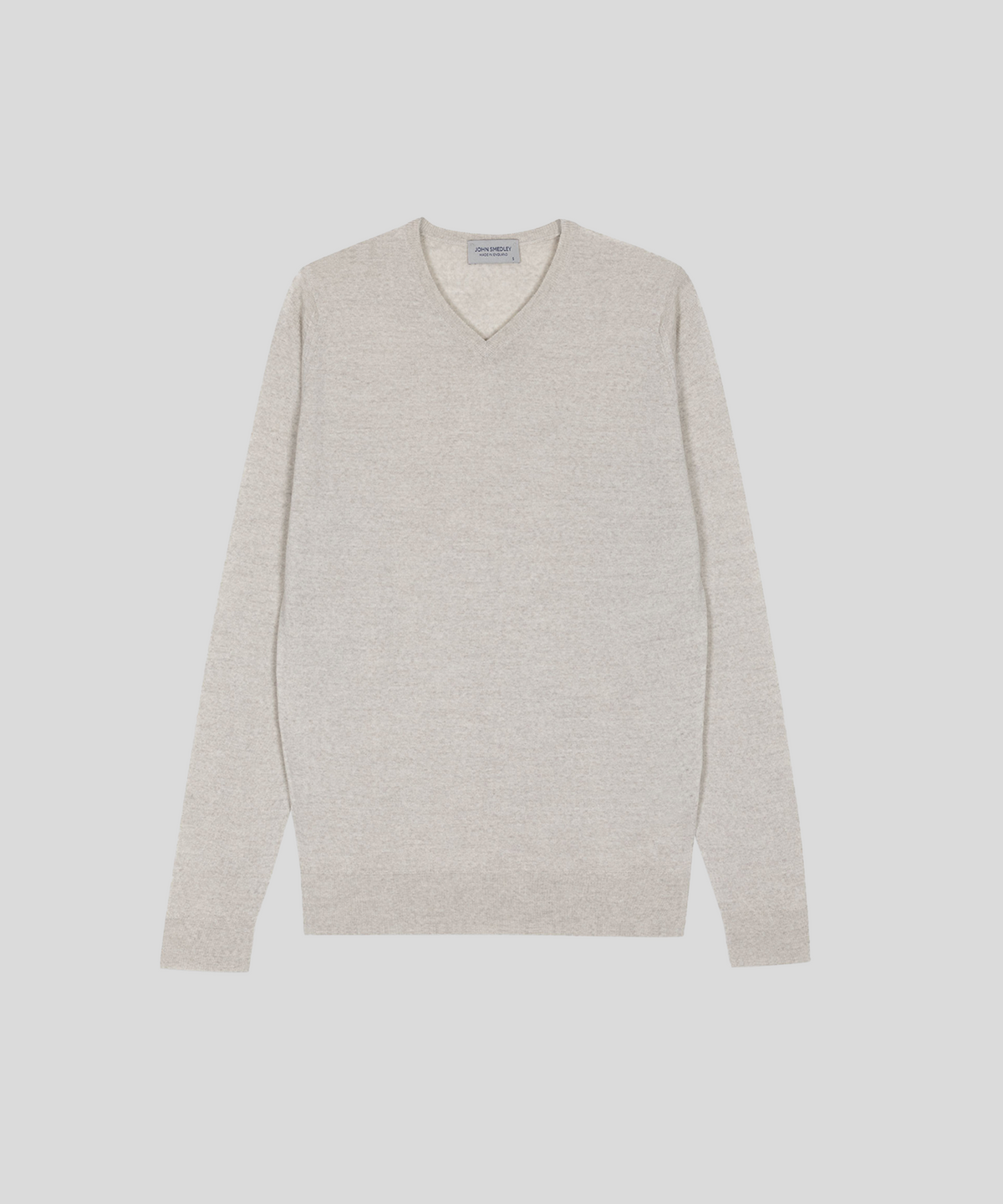 존 스메들리(JOHN SMEDLEY) SHIPTON Extra Fine Merino Wool Standard Fit High V-Neck Pullover Core 4 Colors