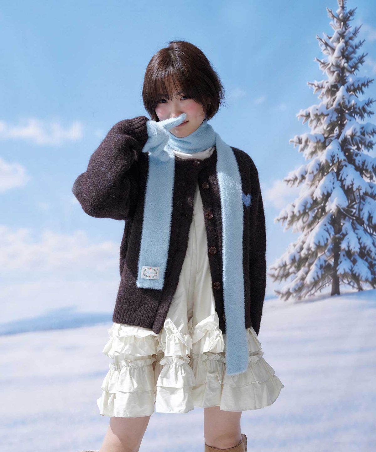 포른른(FORRR) Hairy Long Gloves - 3Color