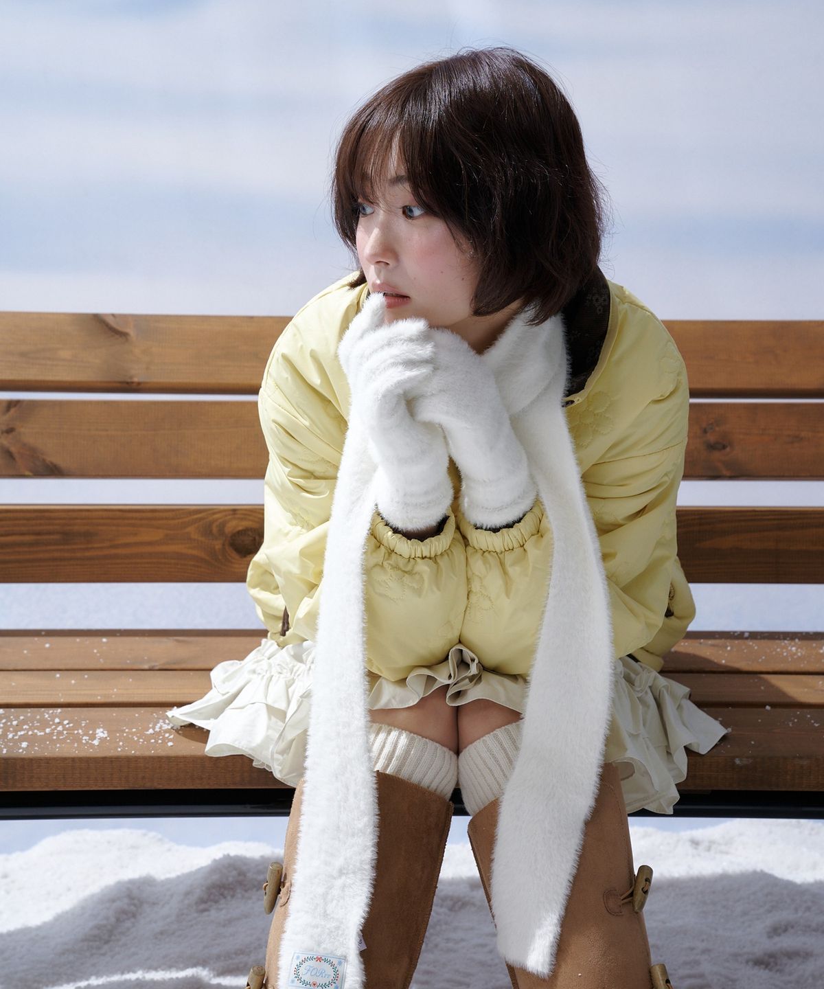 포른른(FORRR) Hairy Long Gloves - 3Color