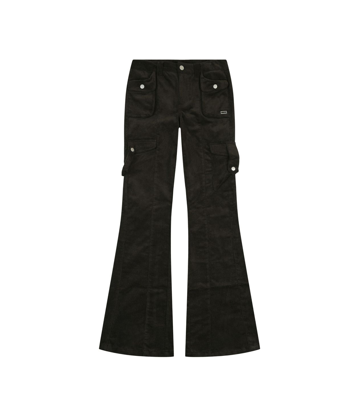 오디너리 홀리데이(ORDINARY HOLIDAY) LOW-RISE CARGO BOOTCUT PANTS [DEEP BROWN ]