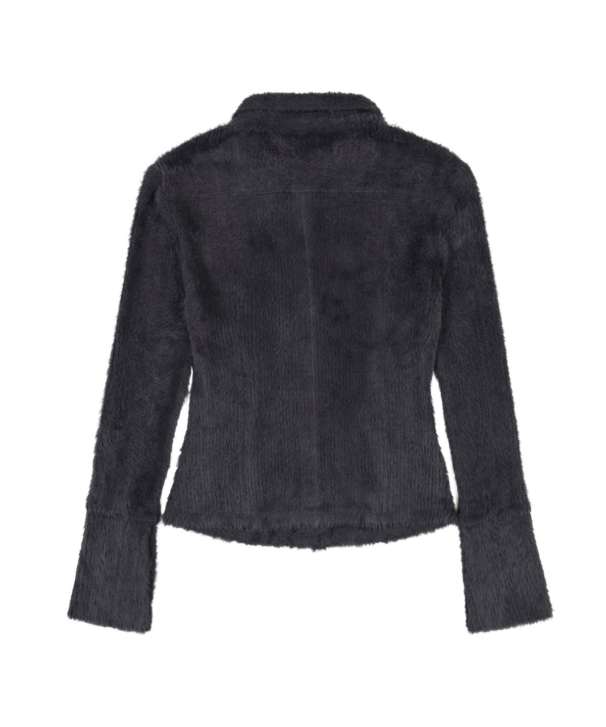 오디너리 홀리데이(ORDINARY HOLIDAY) HAIRY KNIT SHIRT [CHARCOAL]