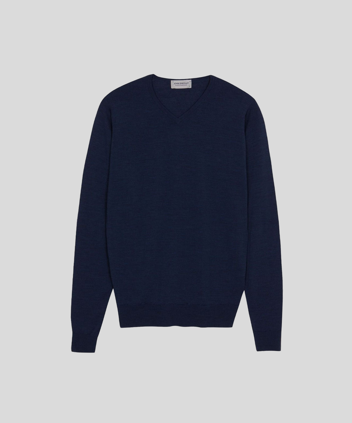 존 스메들리(JOHN SMEDLEY) SHIPTON Extra Fine Merino Wool Standard Fit High V-Neck Pullover Heritage-1, 5 Colors