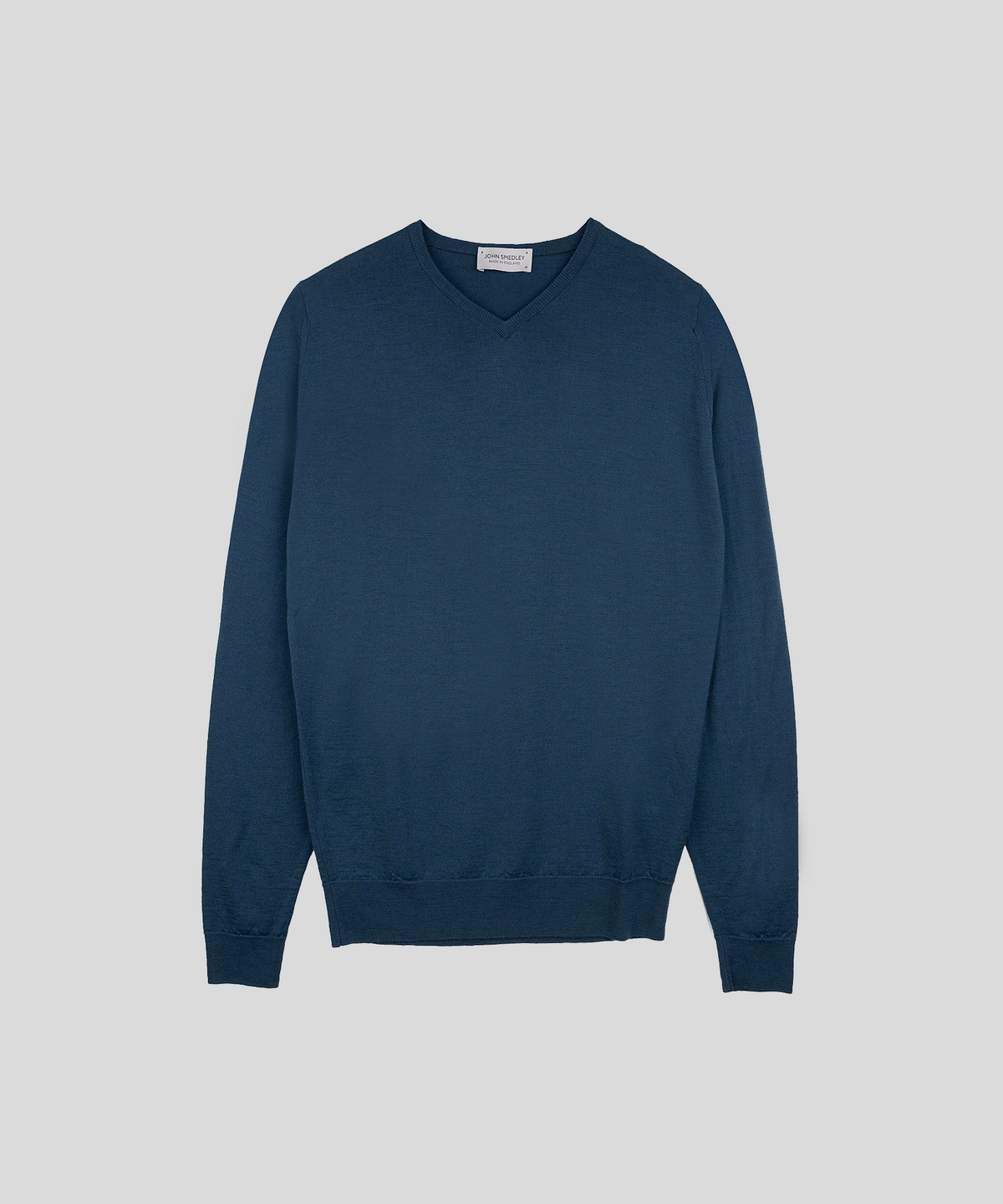 존 스메들리(JOHN SMEDLEY) SHIPTON Extra Fine Merino Wool Standard Fit High V-Neck Pullover Heritage-1, 5 Colors