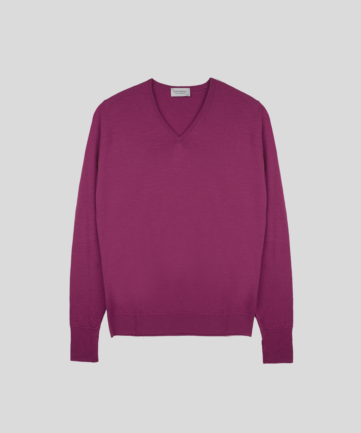 존 스메들리(JOHN SMEDLEY) SHIPTON Extra Fine Merino Wool Standard Fit High V-Neck Pullover Heritage-1, 5 Colors