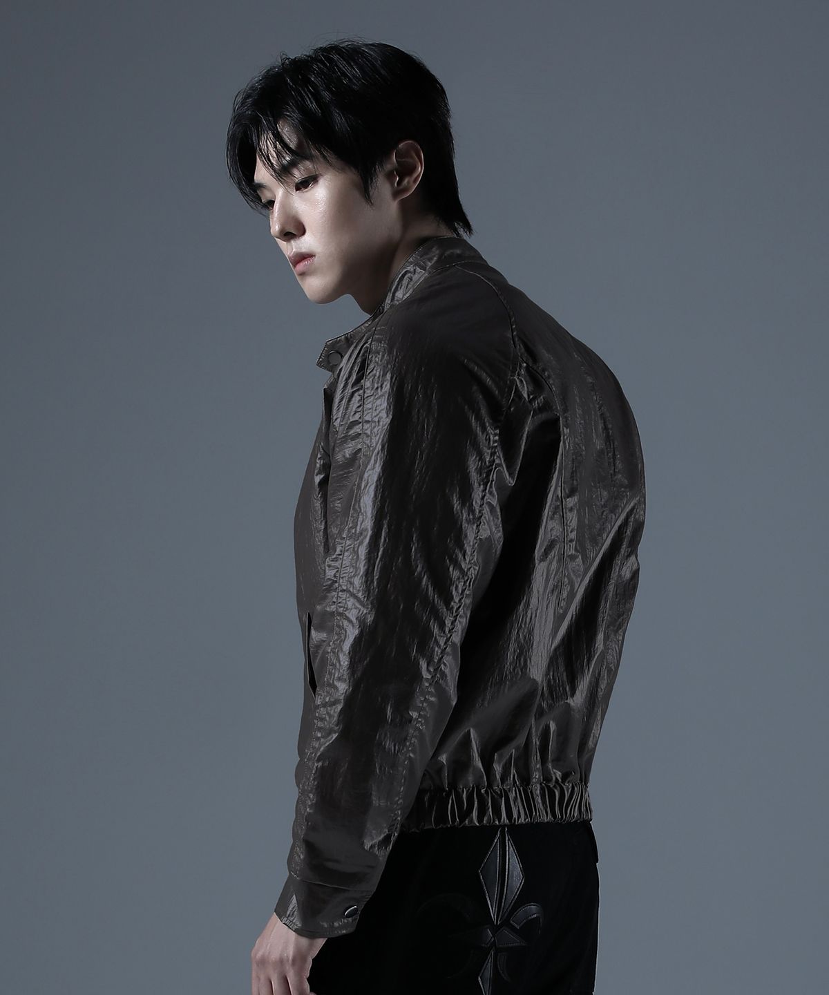 카미드(CARMID) 엔틱 나일론 자켓 [다크브라운]