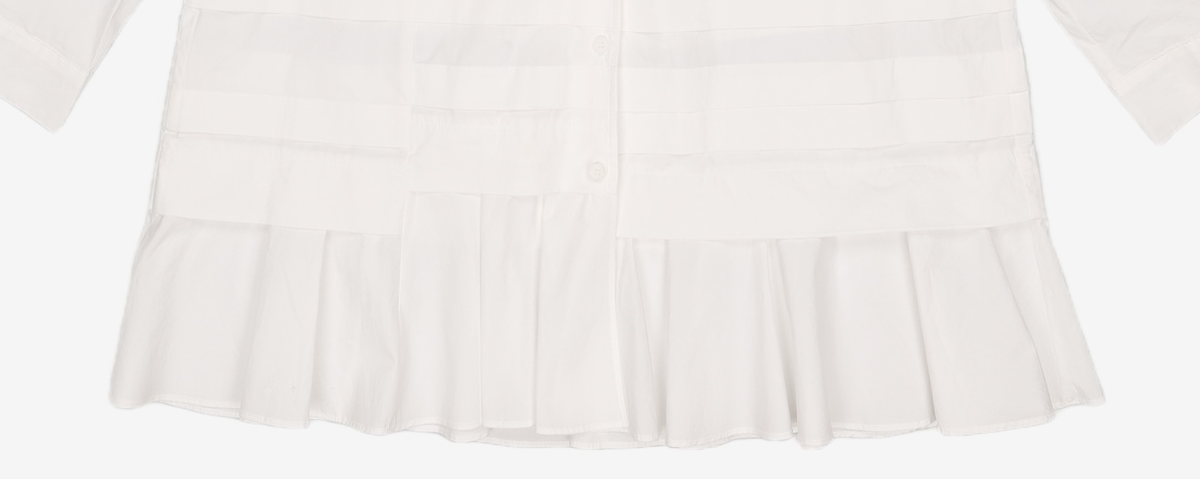 오헤시오(OHESHIO) FRILL LAYERED POCKET SHIRT DRESS L