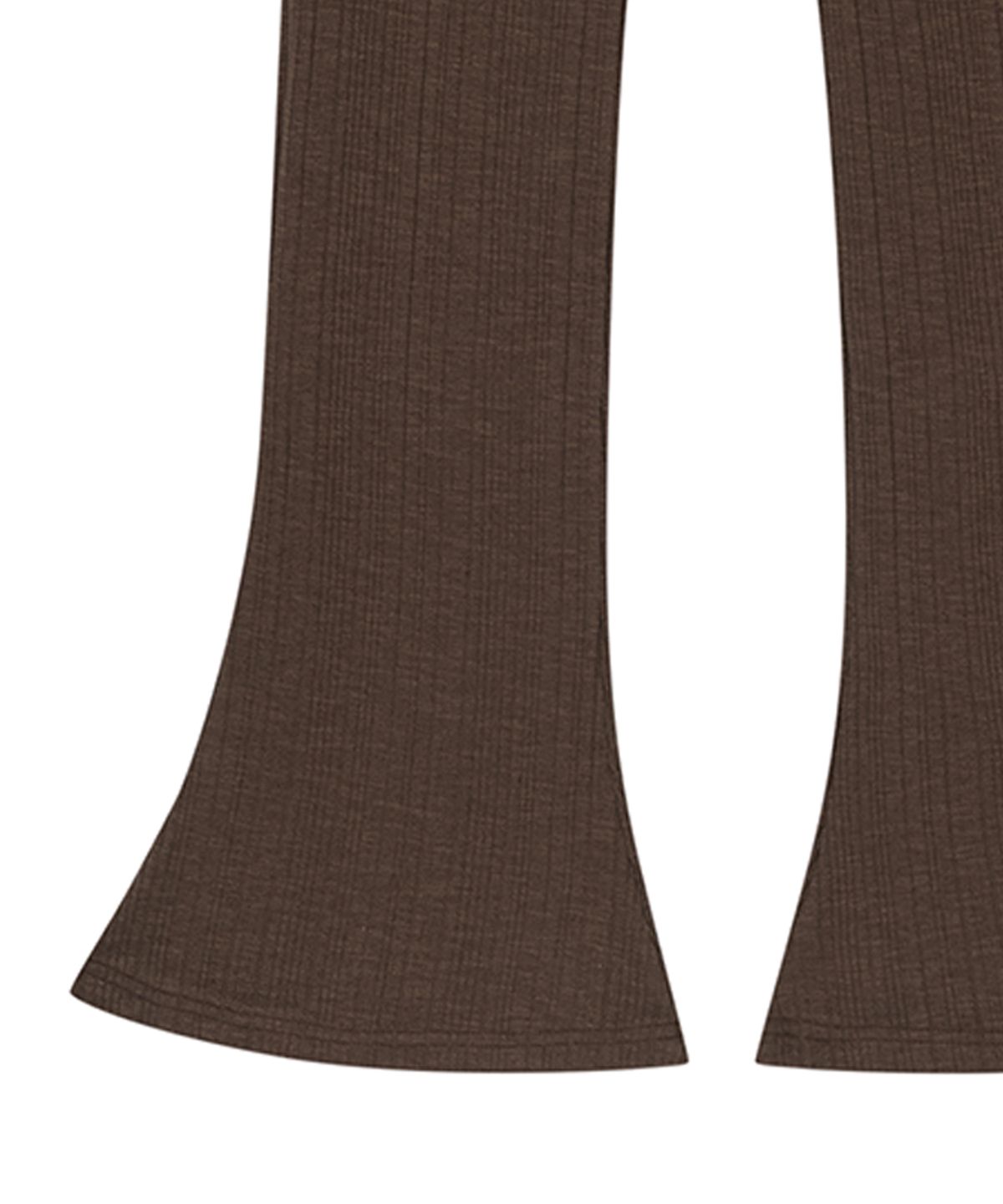 미드앤로우(MIDNLOW) Knit Flare pants (Brown)