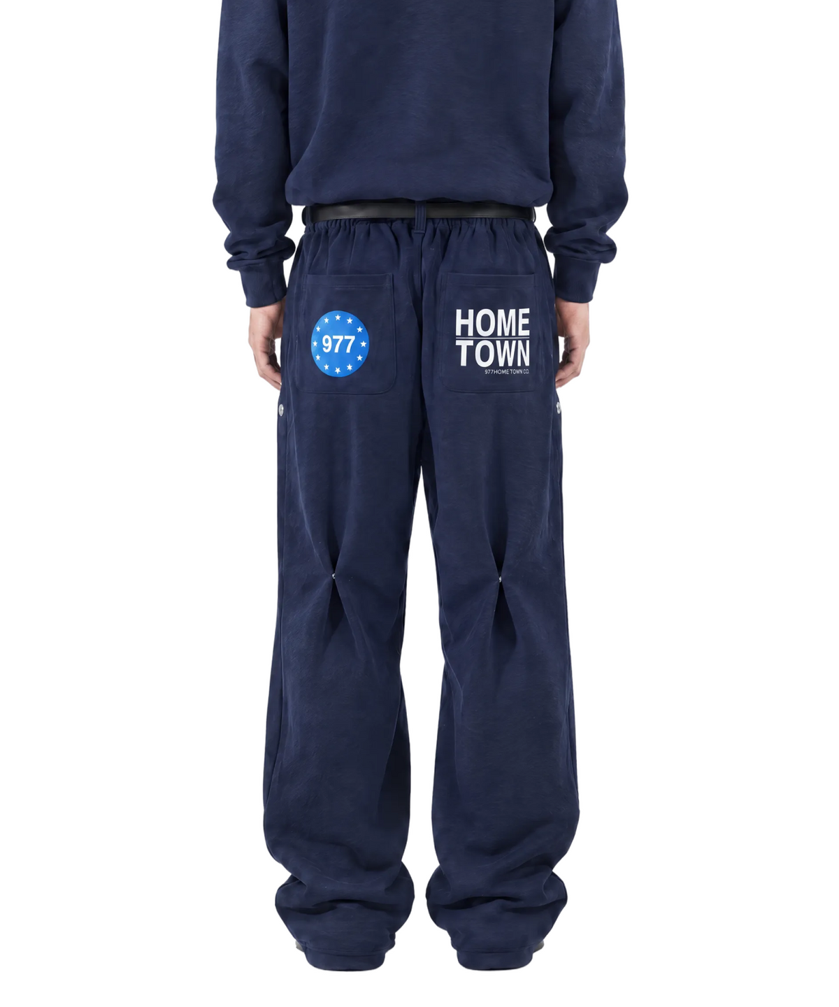 977홈타운(977HOMETOWN) Above Sea Level 0.24 977euro pants (navy)