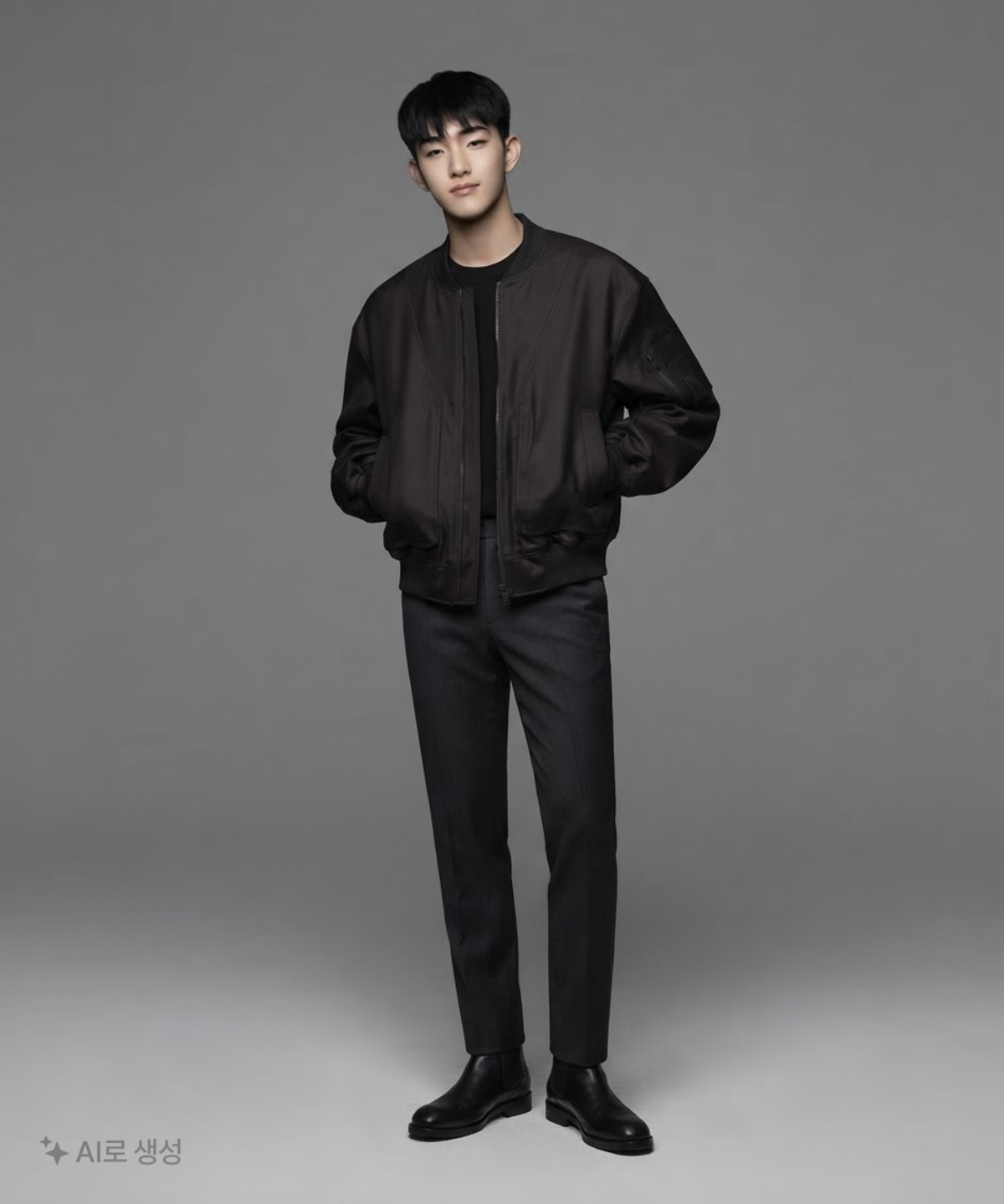 메종미네드(MAISON MINED) BLACK OVER MA-1 M