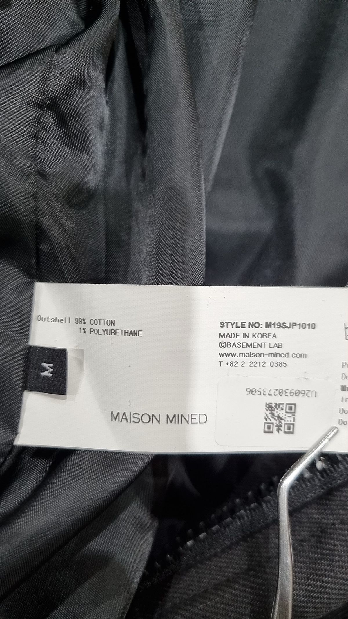 메종미네드(MAISON MINED) BLACK OVER MA-1 M