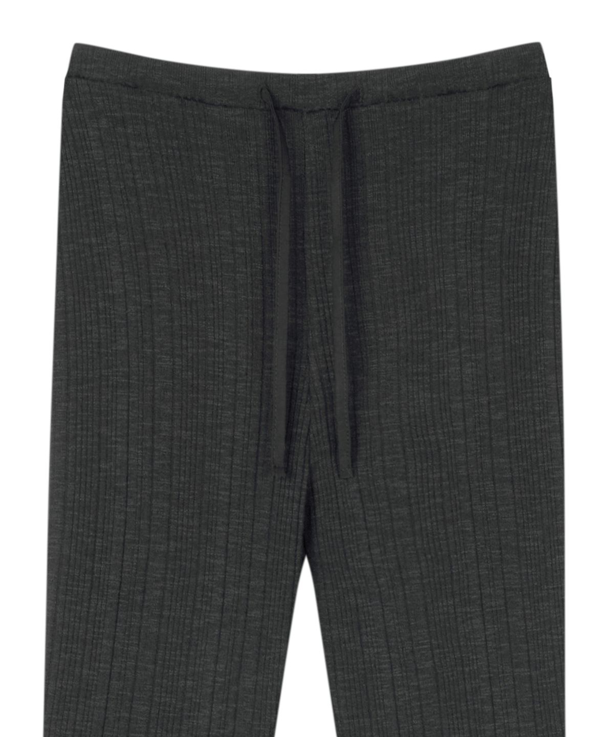 미드앤로우(MIDNLOW) Knit Flare pants (Black)